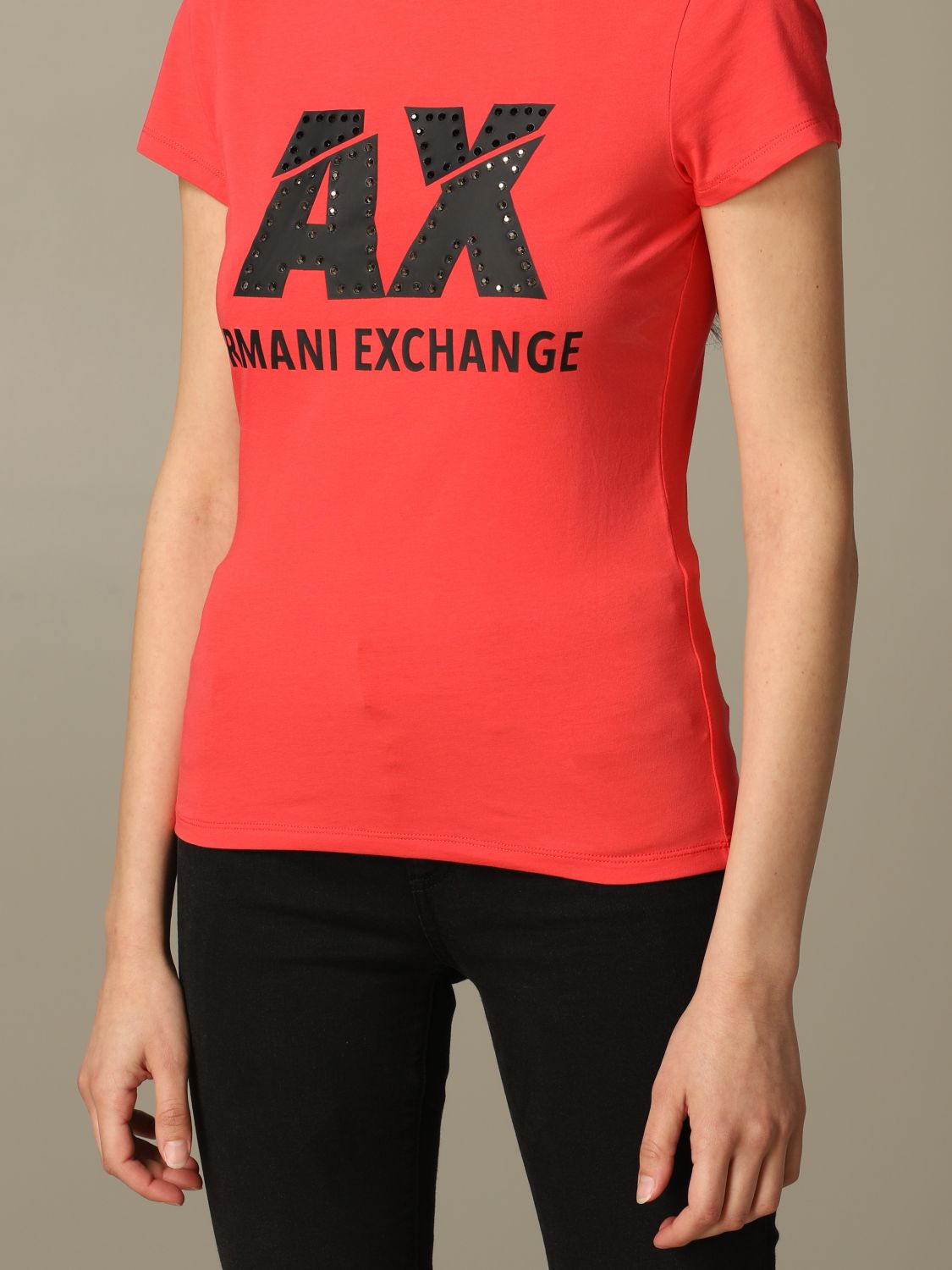 orange armani exchange t shirt