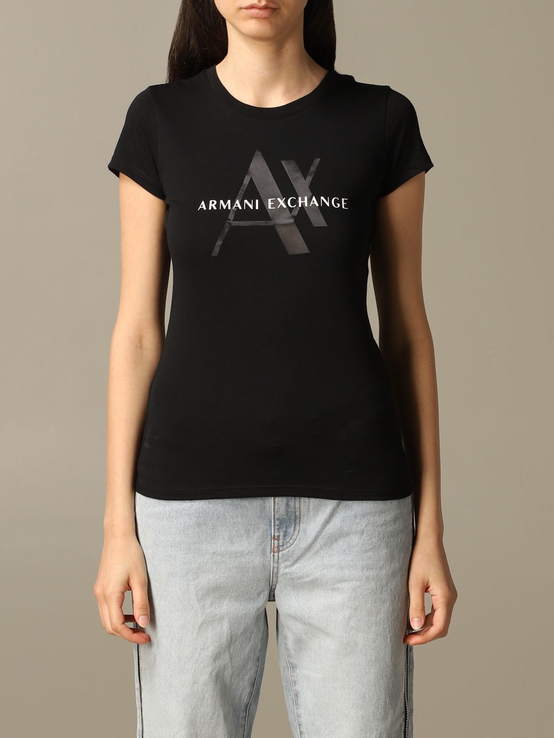 Outlet de Armani Exchange: Camiseta para mujer, | Camiseta Armani Exchange YJ73Z en línea en