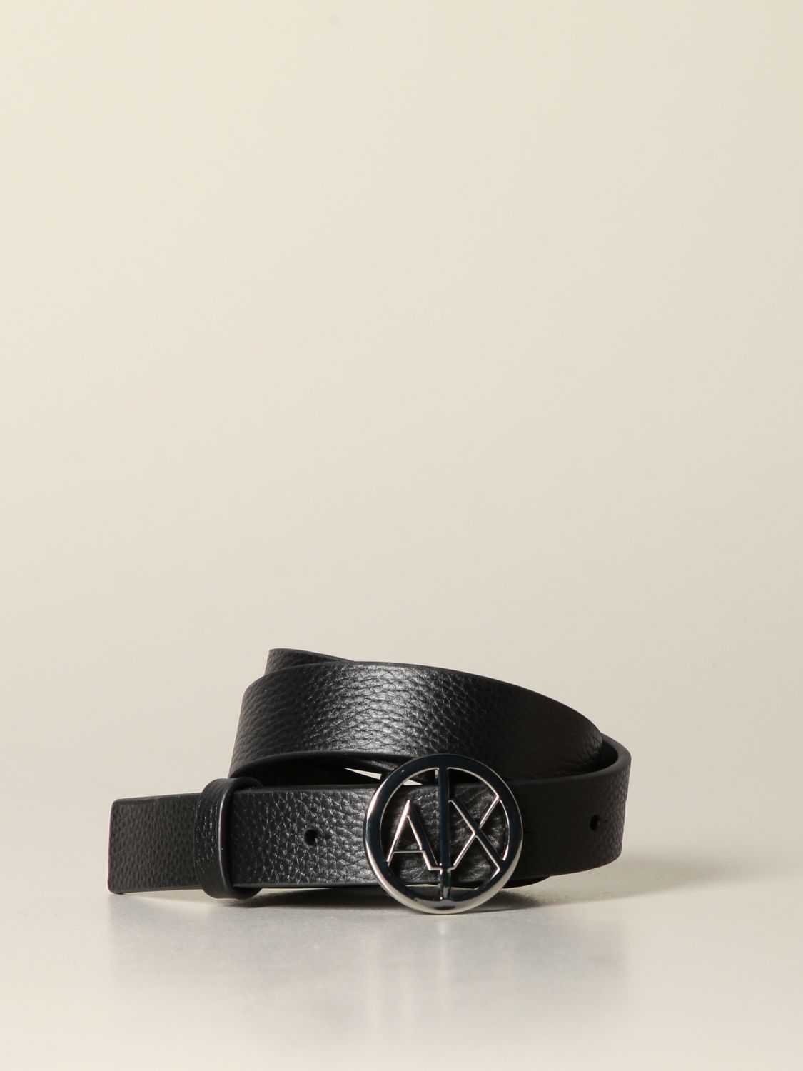 armani exchange leather belt