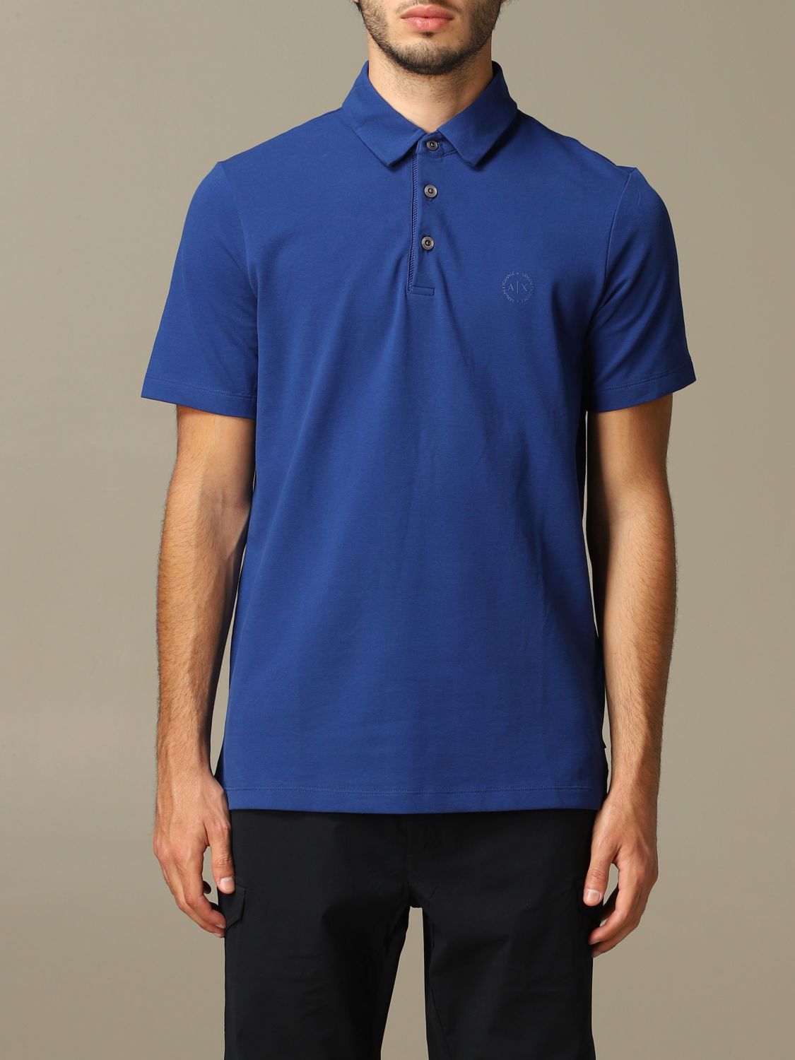 Armani Exchange Outlet: polo shirt with short sleeves - Blue | Armani ...