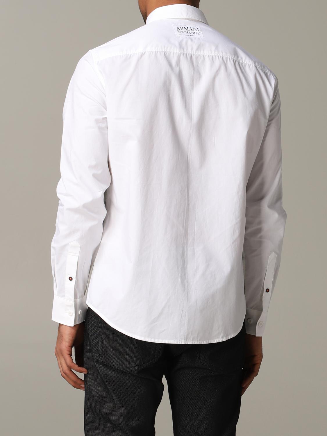 armani exchange shirts white