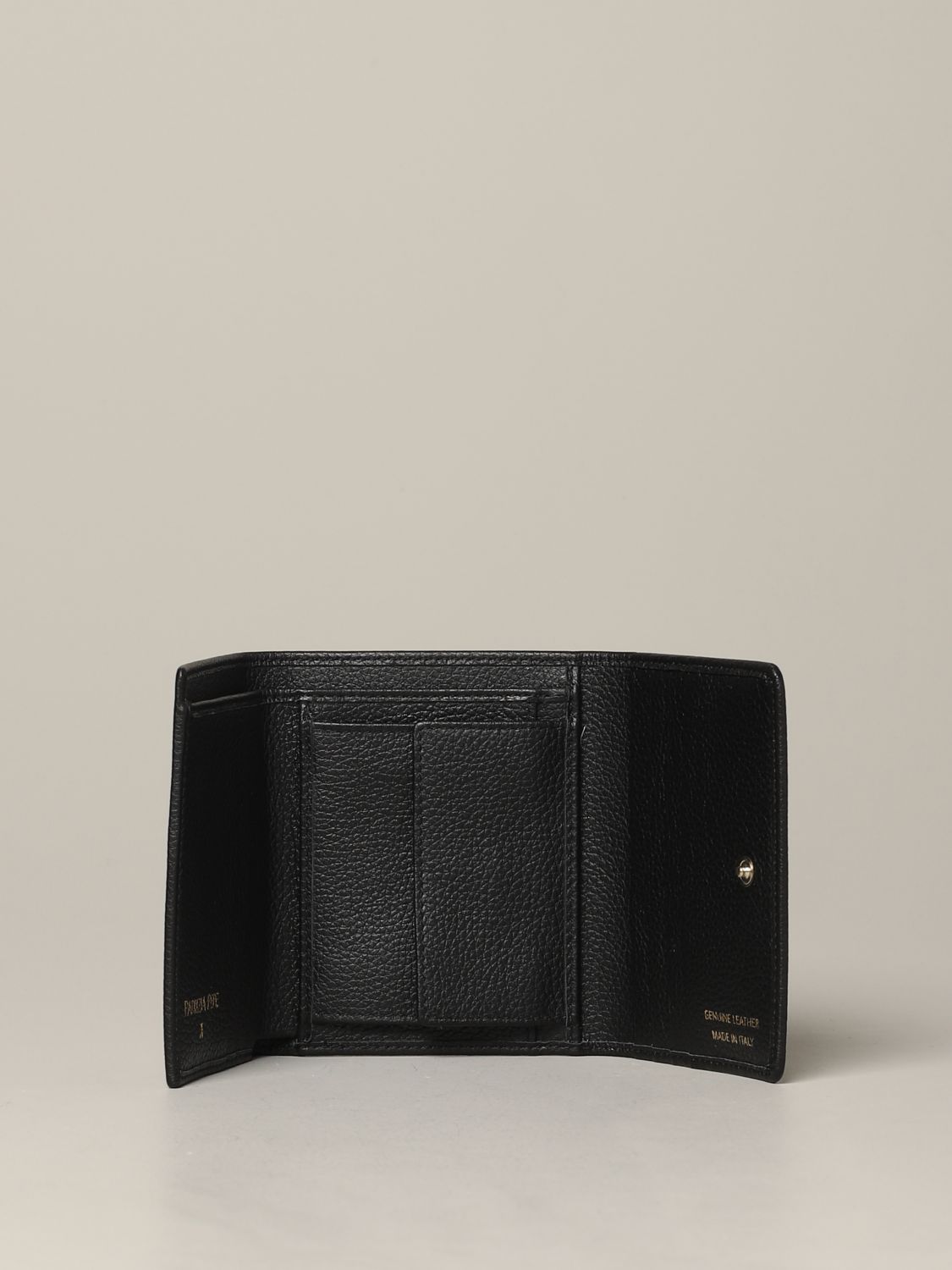 Patrizia Pepe Outlet: wallet in leather with metallic logo - Fuchsia