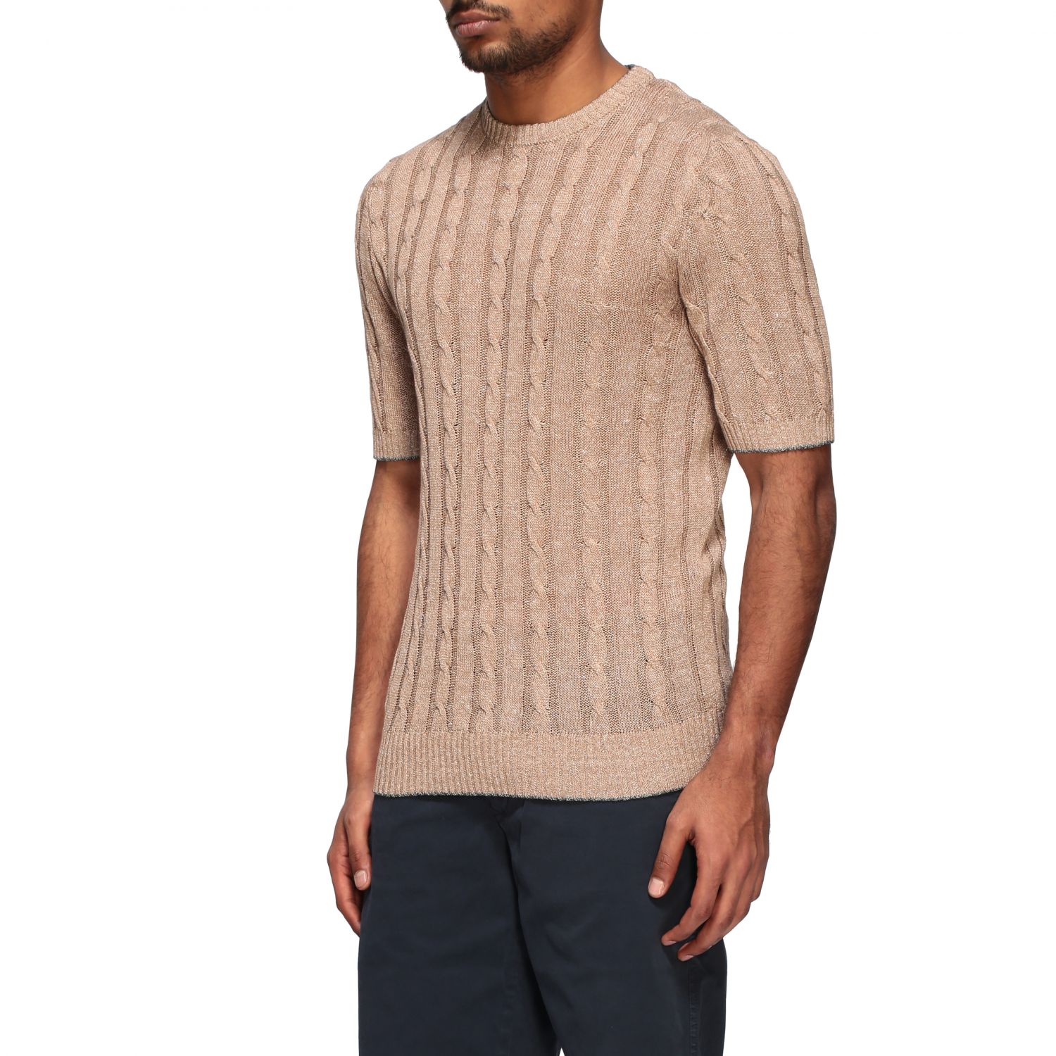 Eleventy Outlet: jumper for men - Beige | Eleventy jumper A76MAGA19 ...