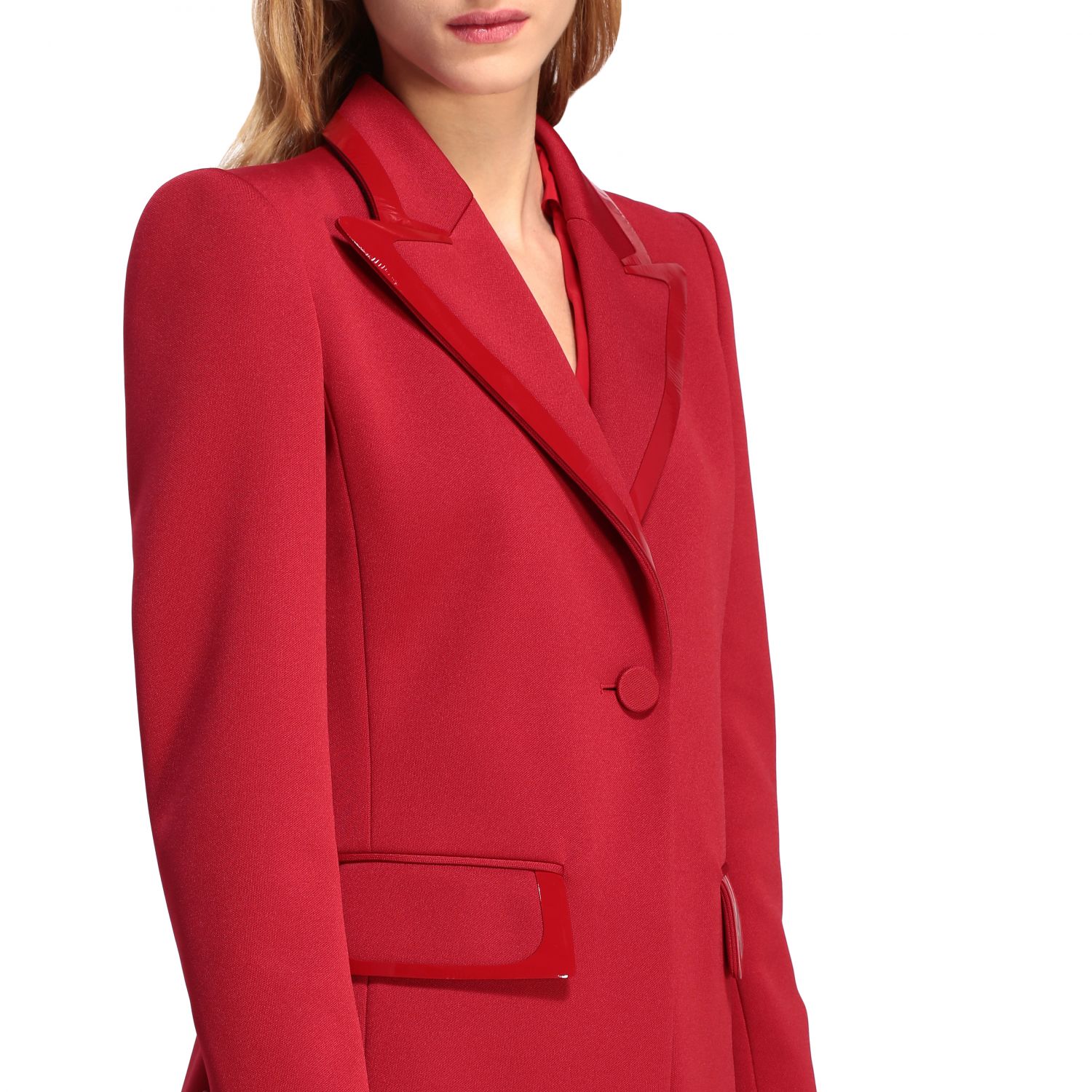 fendi red blazer