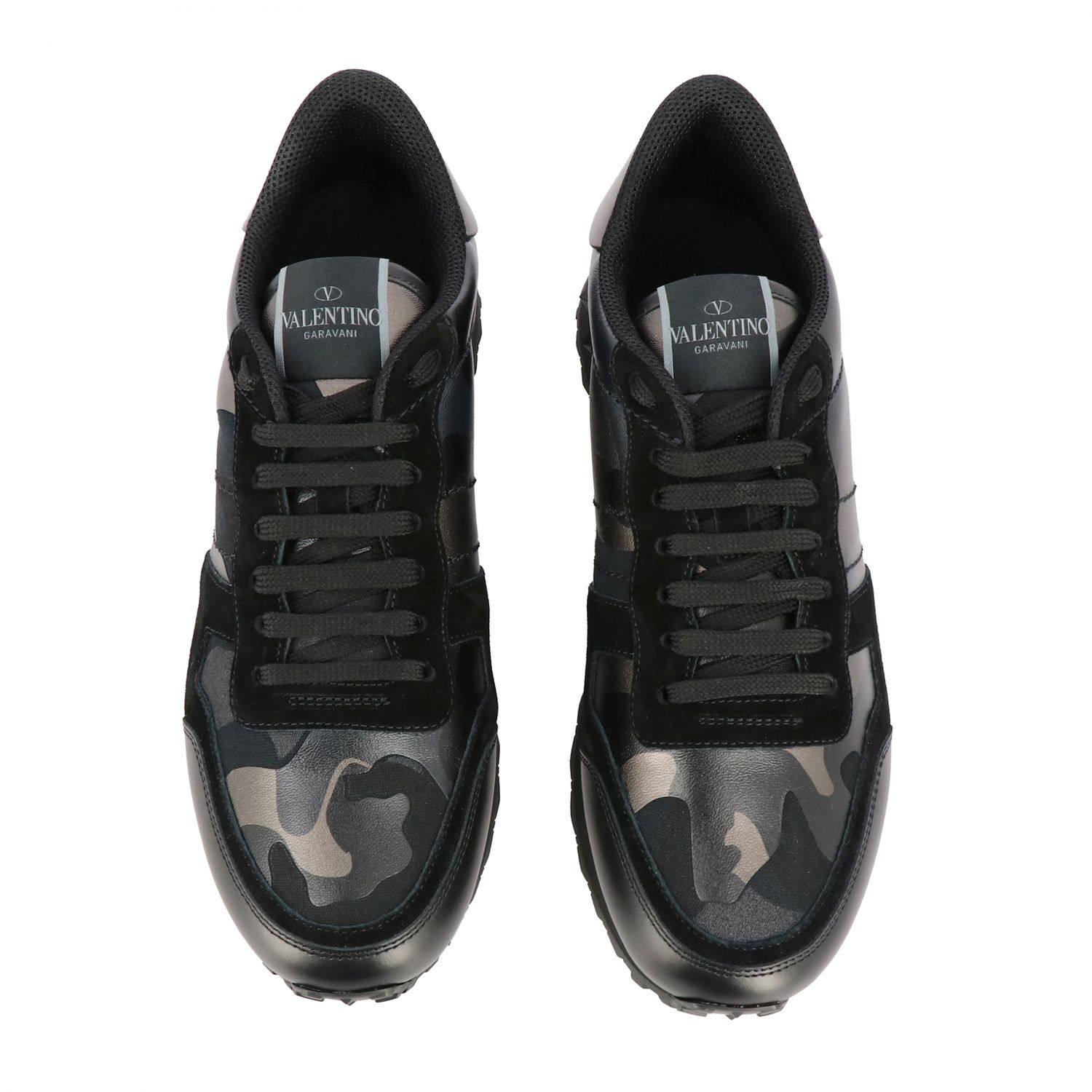 grey and black valentino trainers