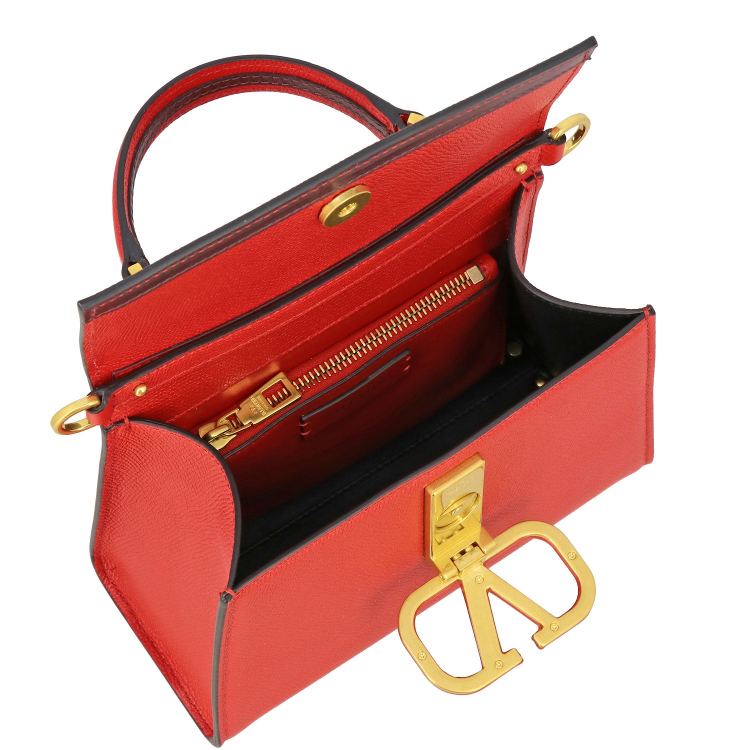 Red Valentino Garavani - Authenticated Handbag - Leather Gold Plain for Women, Very Good Condition