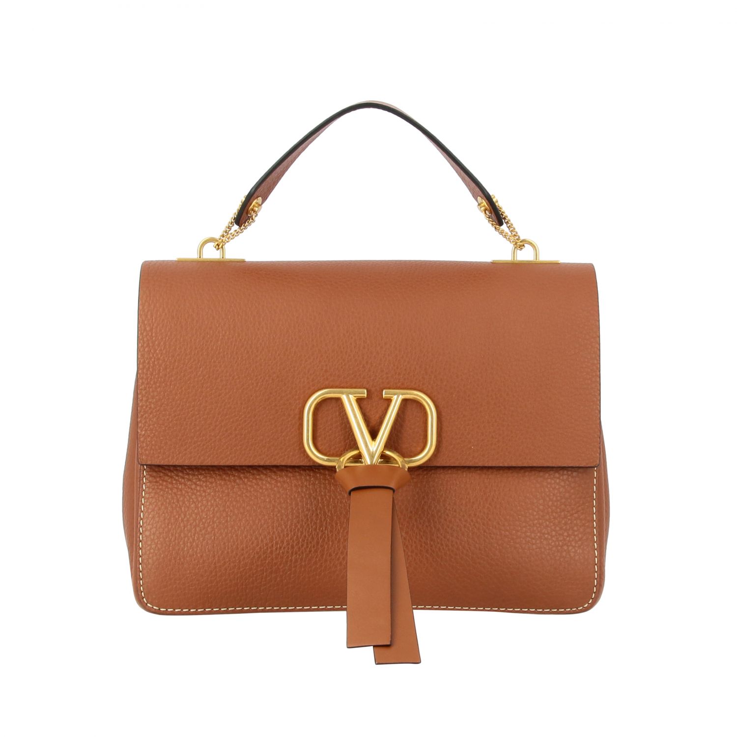 Valentino Garavani Outlet: VLogo bag in textured leather | Crossbody ...
