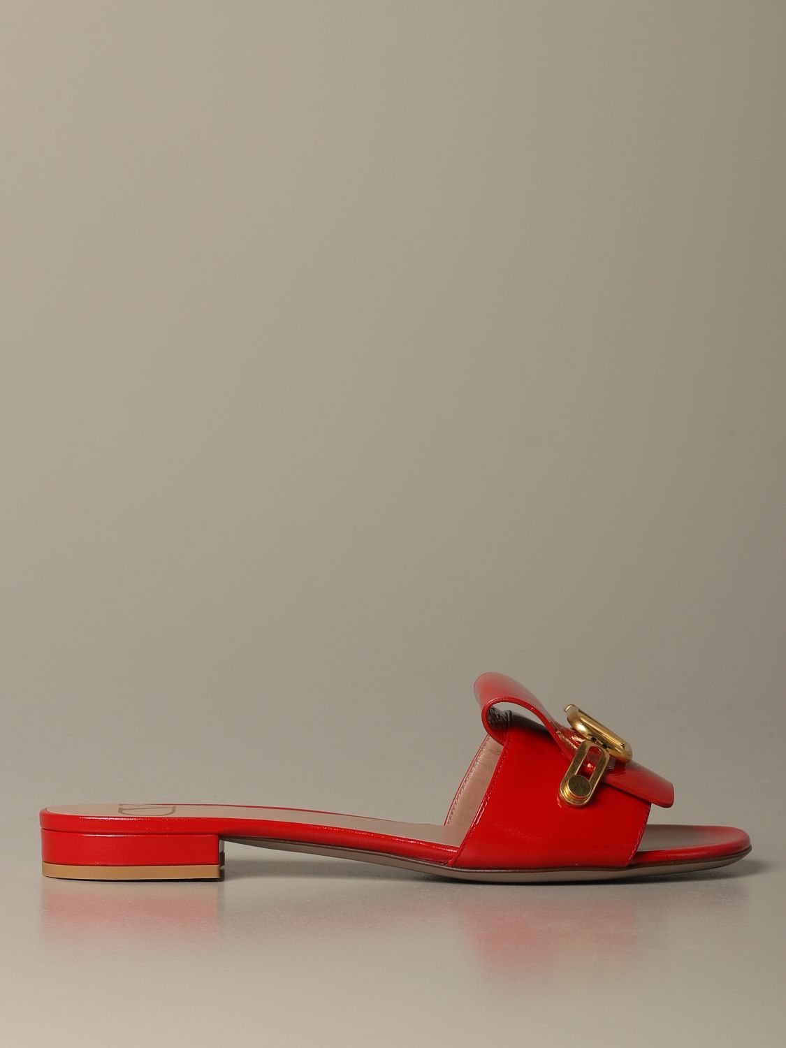 sandalo basso rosso