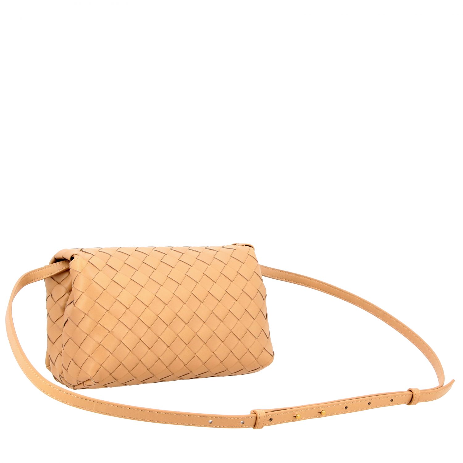 BOTTEGA messenger bag in woven nappa leather Crossbody Bags