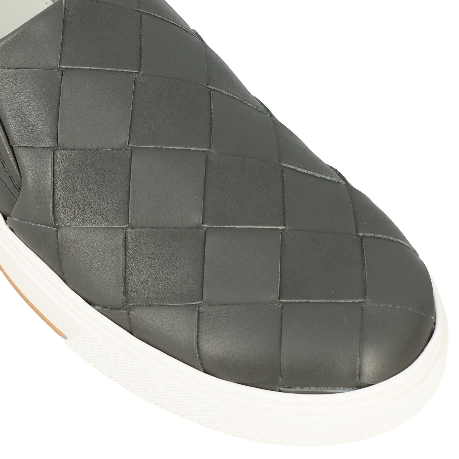 BOTTEGA leather slip on sneakers with maxi weave Sneakers