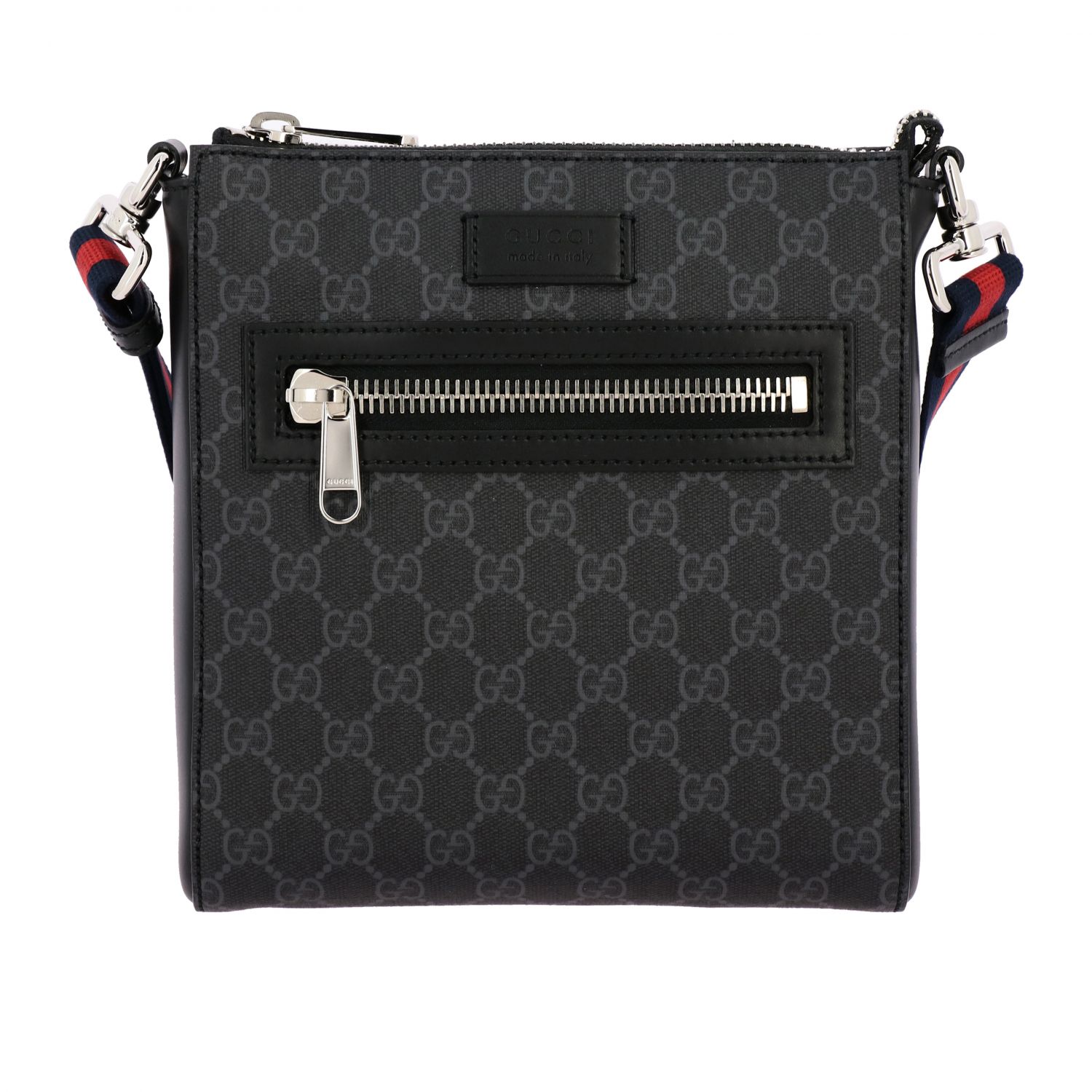 GUCCI: shoulder bag in GG Supreme leather | Shoulder Bag Gucci Men ...