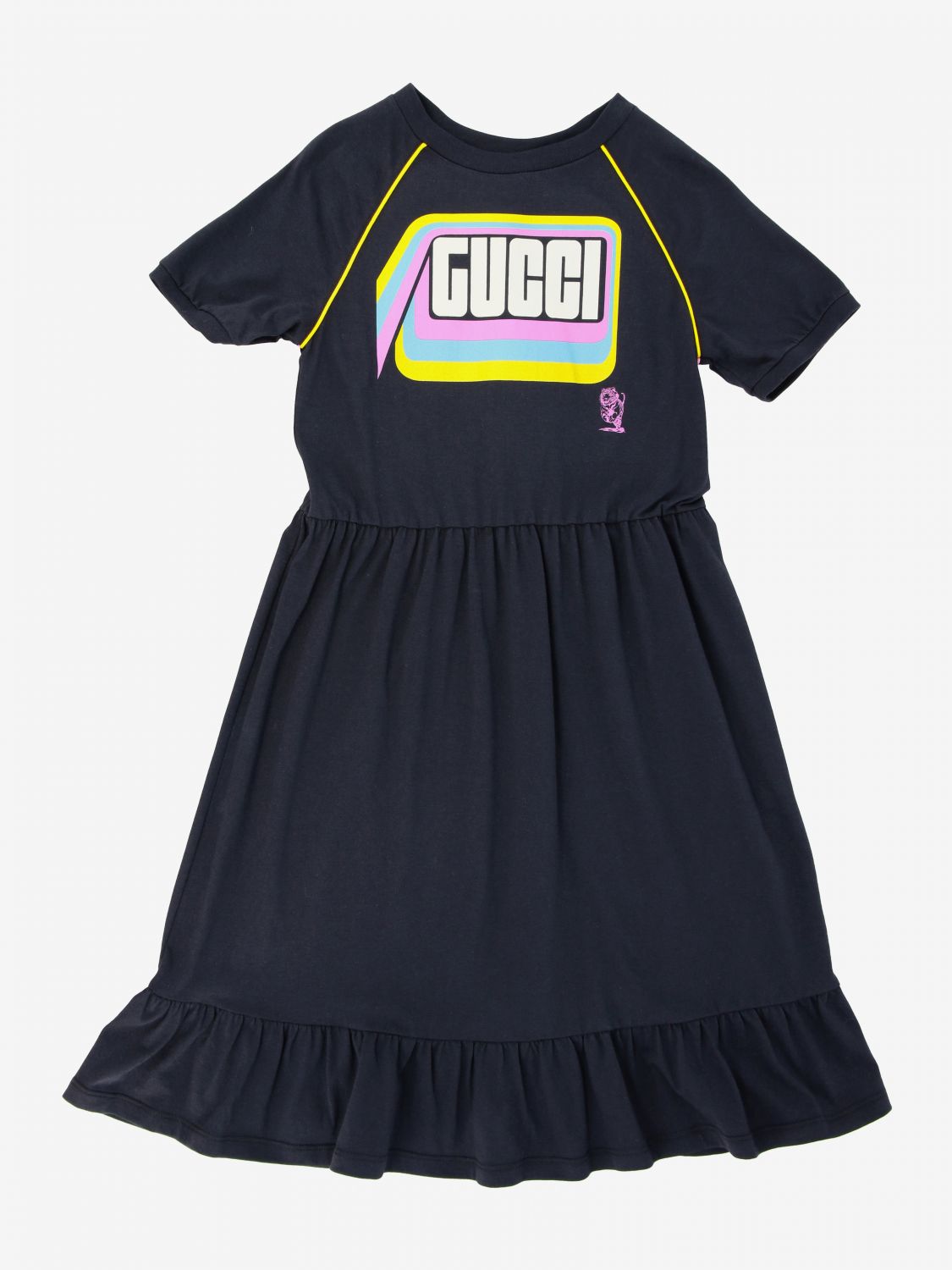 GUCCI: dress with logo | Dress Gucci Kids Grey | Dress Gucci 596317