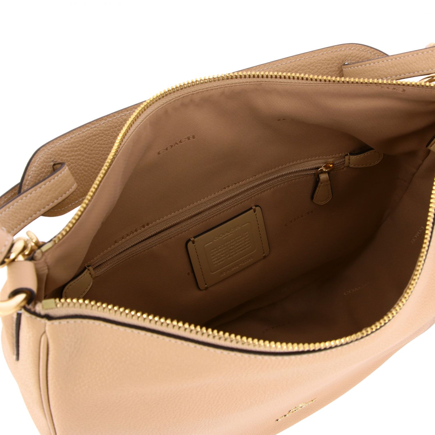 coach beige shoulder bag