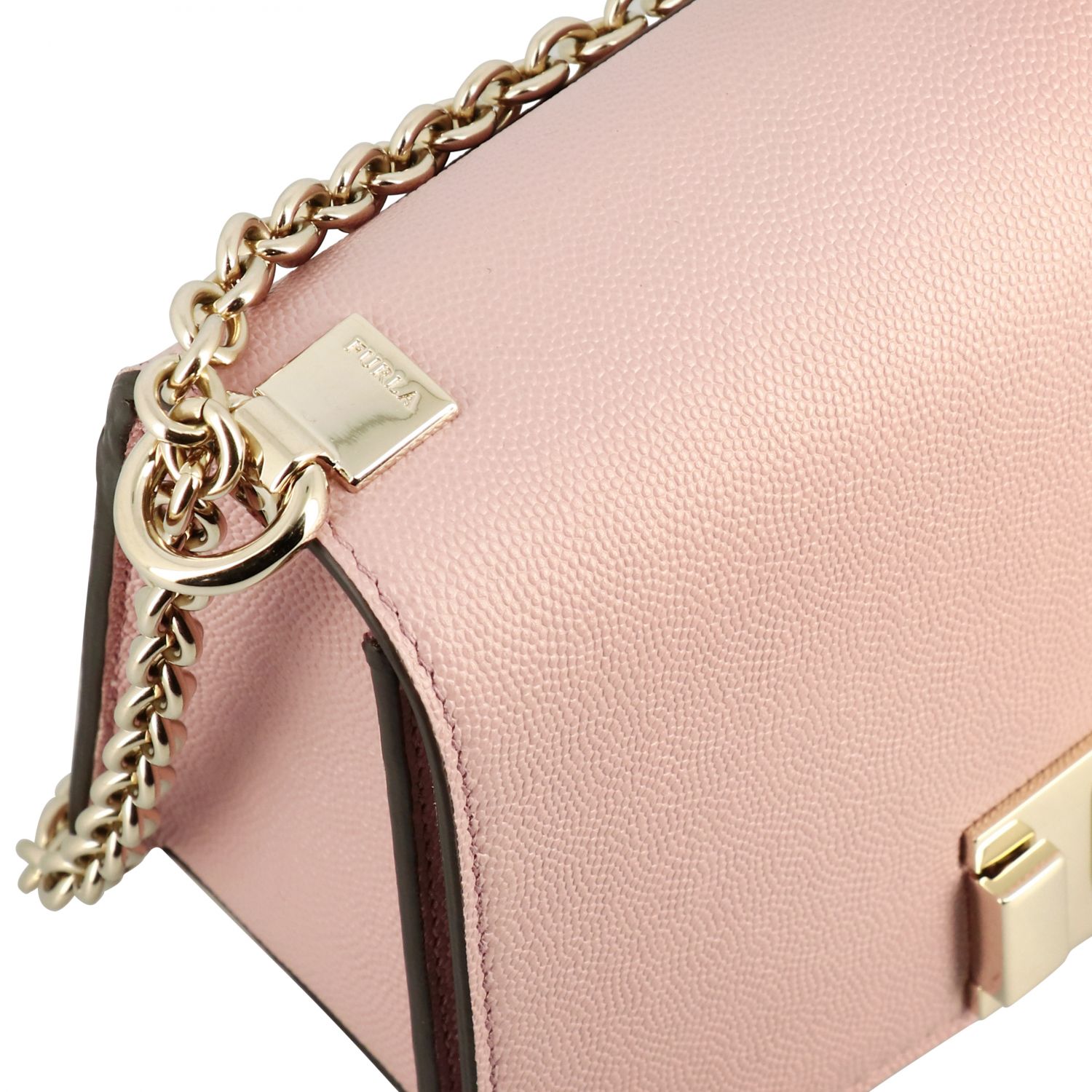 pink leather mini bag