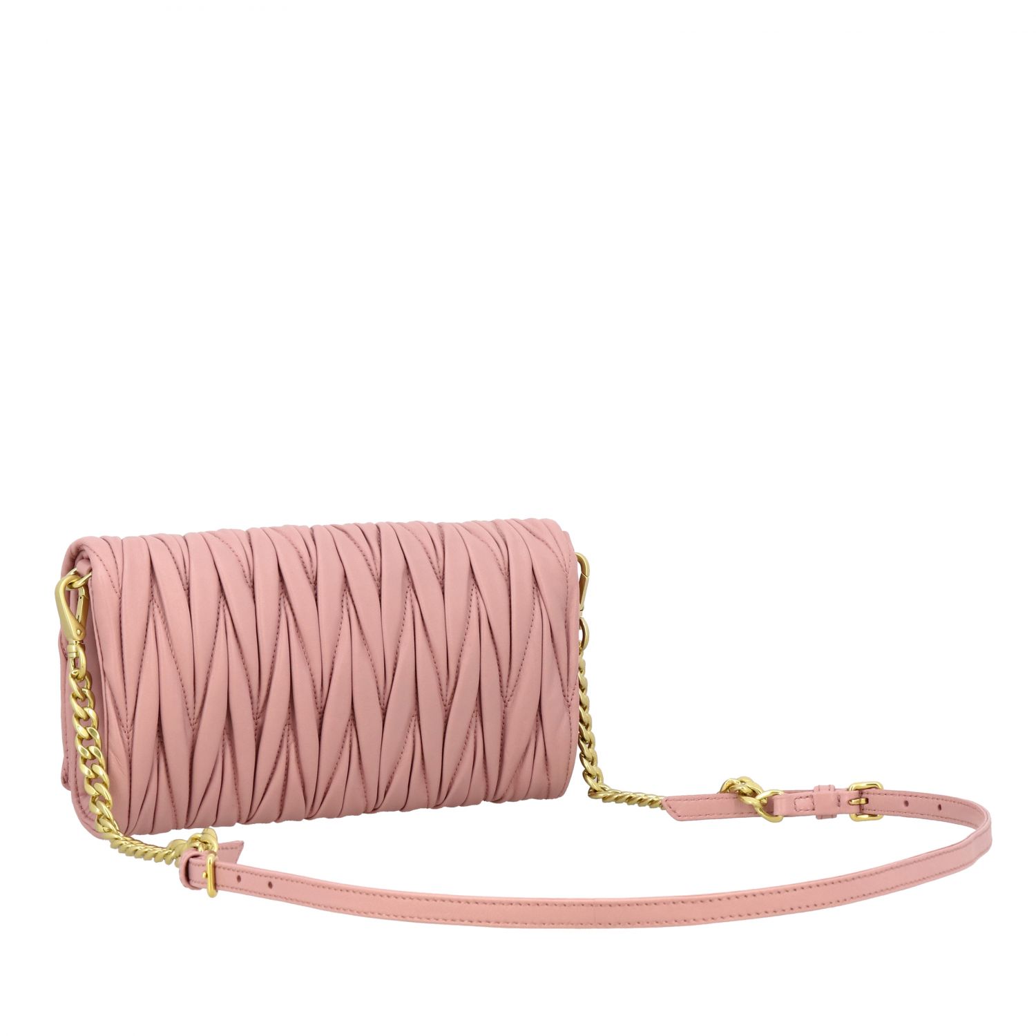 Miu Miu Shoulder Bag RN0818 2way leather pink Women Used –