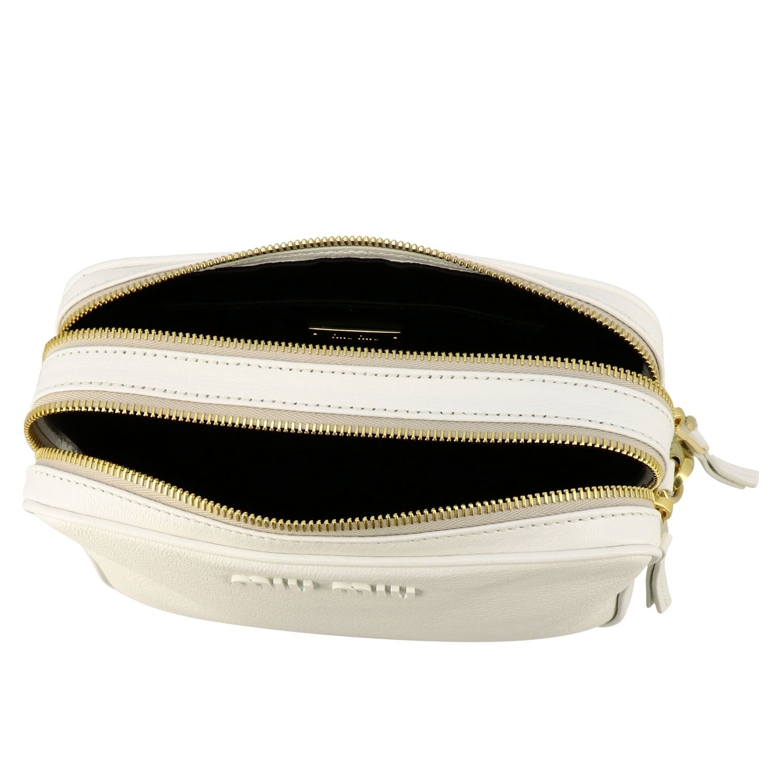 MIU MIU Tasche aus Madras Leder Weiß Miu Miu UmhÄNgetasche 5BH539 OOO 2AJB online auf