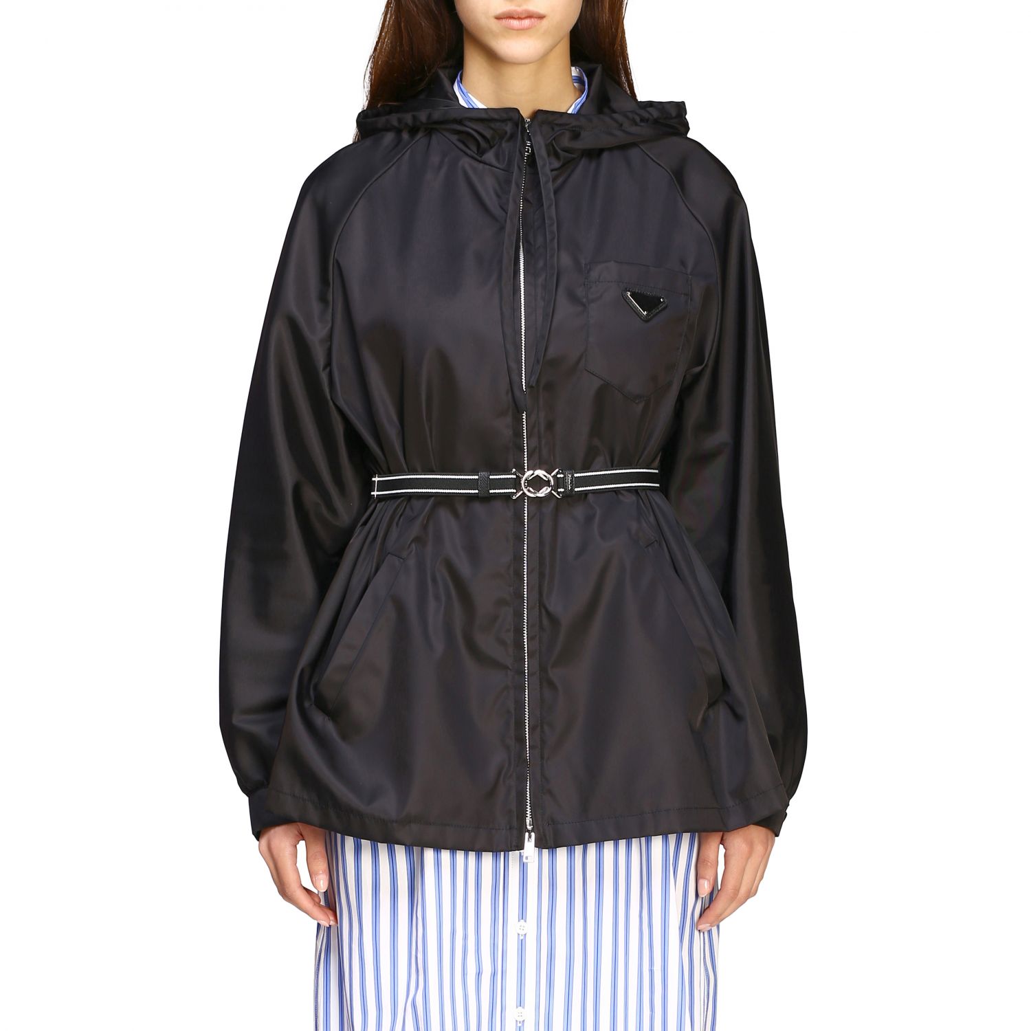 PRADA: jacket for women - Black | Prada jacket 29X758 I18 online on  