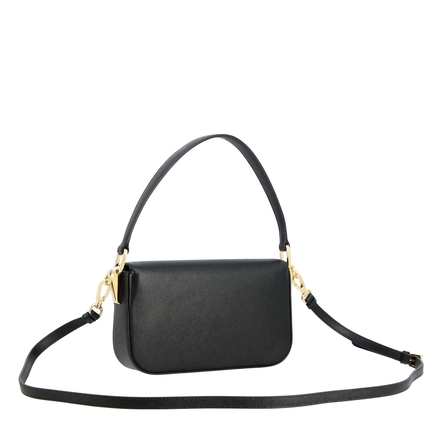 prada logo shoulder bag