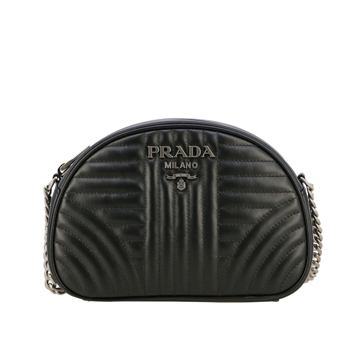 open haard band Mainstream PRADA: Diagramme shoulder bag in matelassé leather - Black | Prada mini bag  1BH147 IOI 2D91 online on GIGLIO.COM