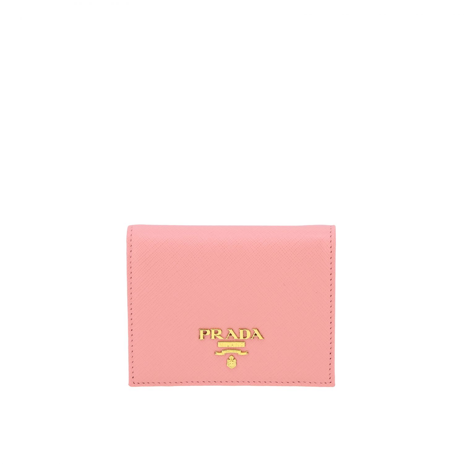 Geldbeutel Prada: Prada Geldbörse aus Saffiano Leder mit Logo pink 1
