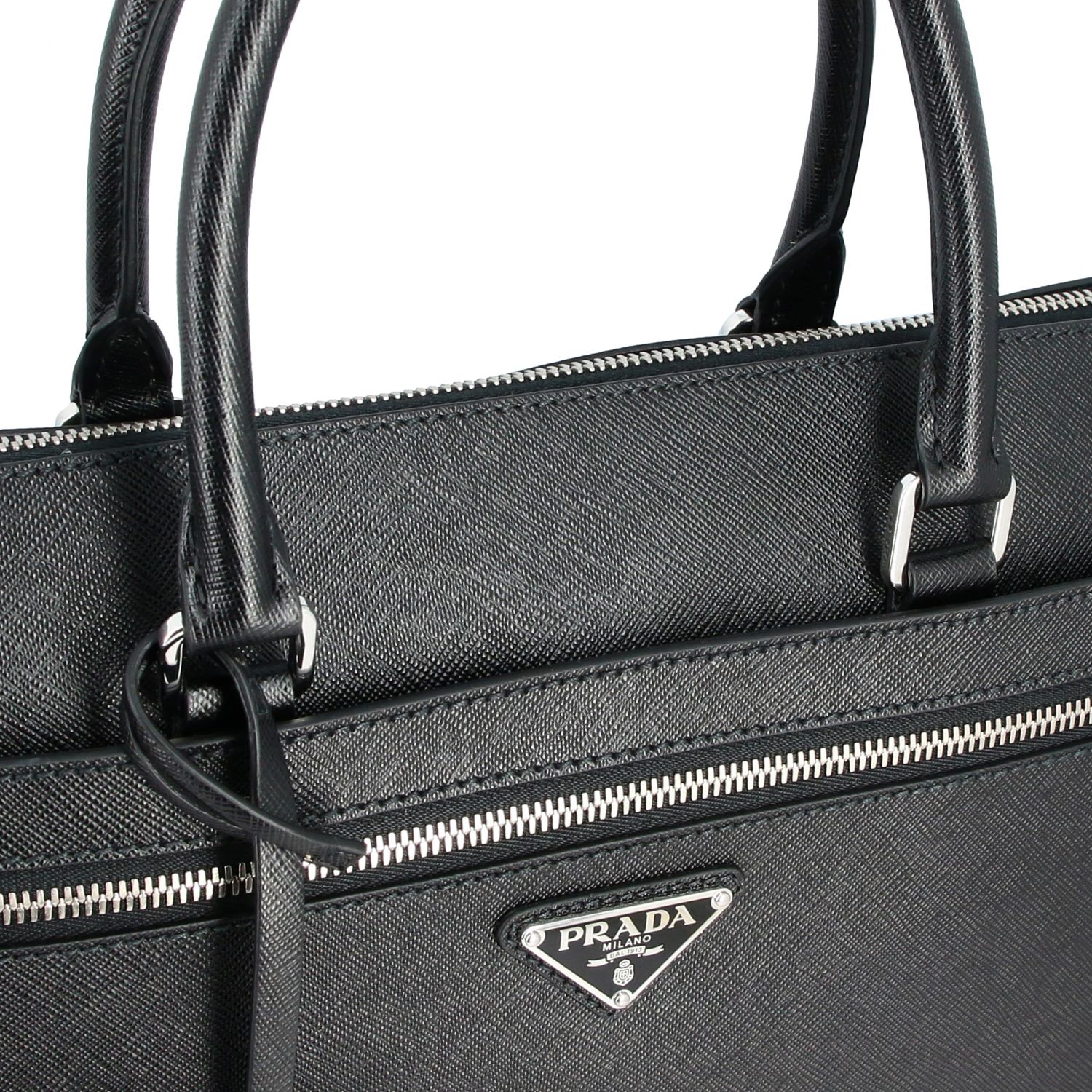 Prada Men's VA0891 9Z2 Bag, Black, One Size : : Computers &  Accessories