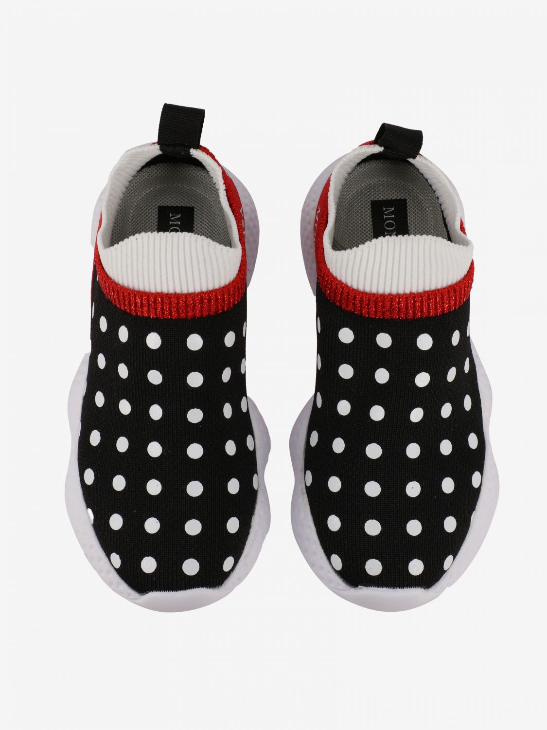 polka dot slip on sneakers