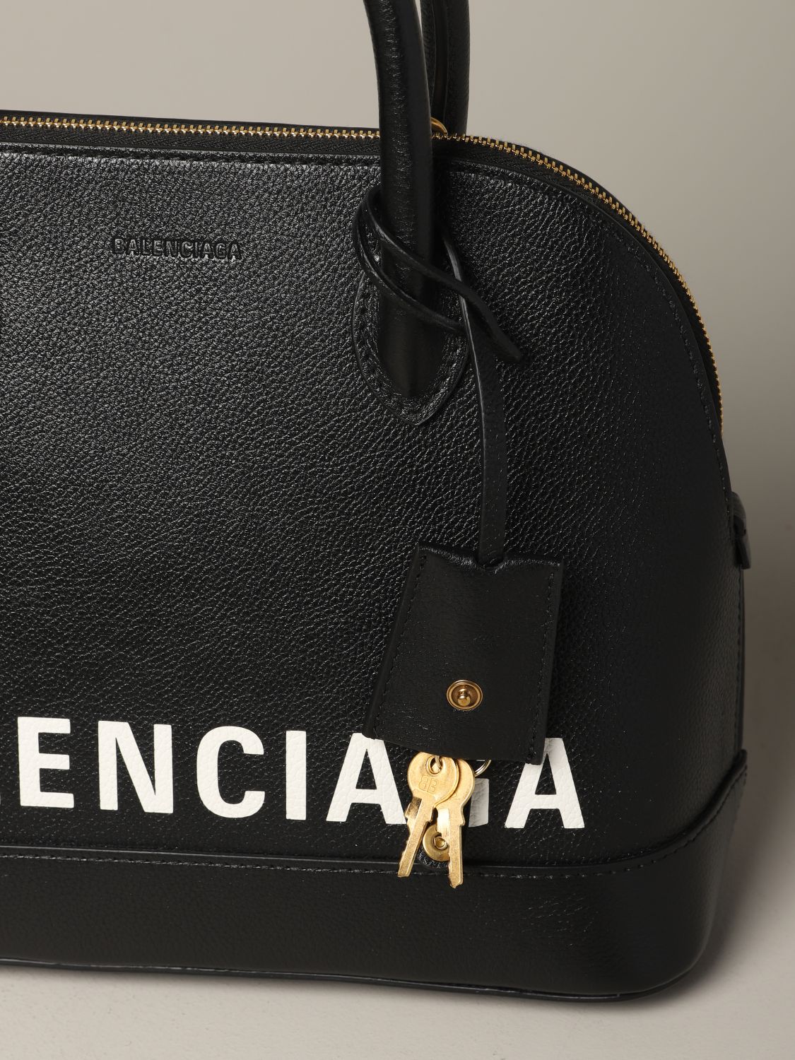 BALENCIAGA: Ville S bag with logo - | Balenciaga handbag 550645 1IZ1M on GIGLIO.COM