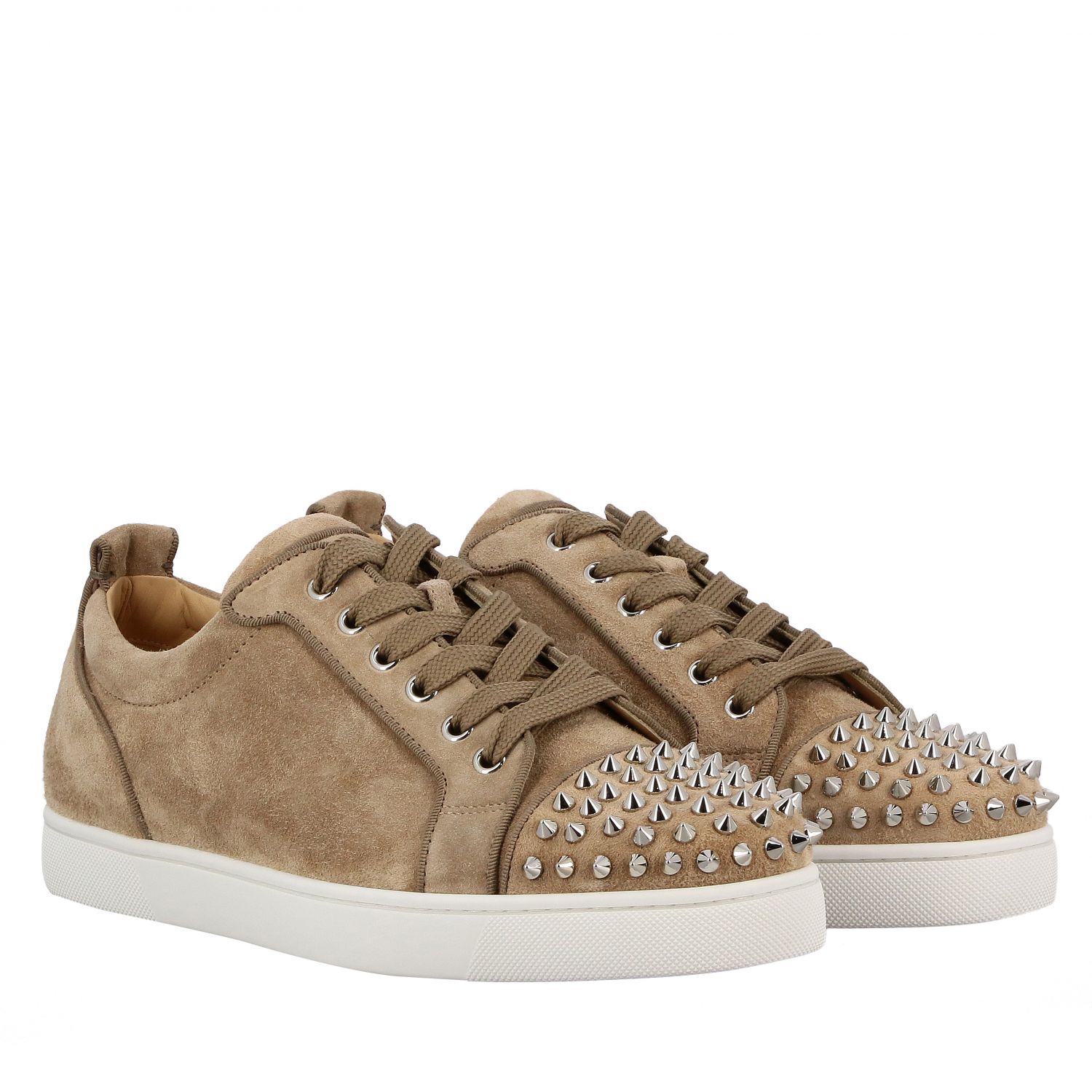 Beige Louboutin Sneakers Online Hotsell, UP TO 52% OFF