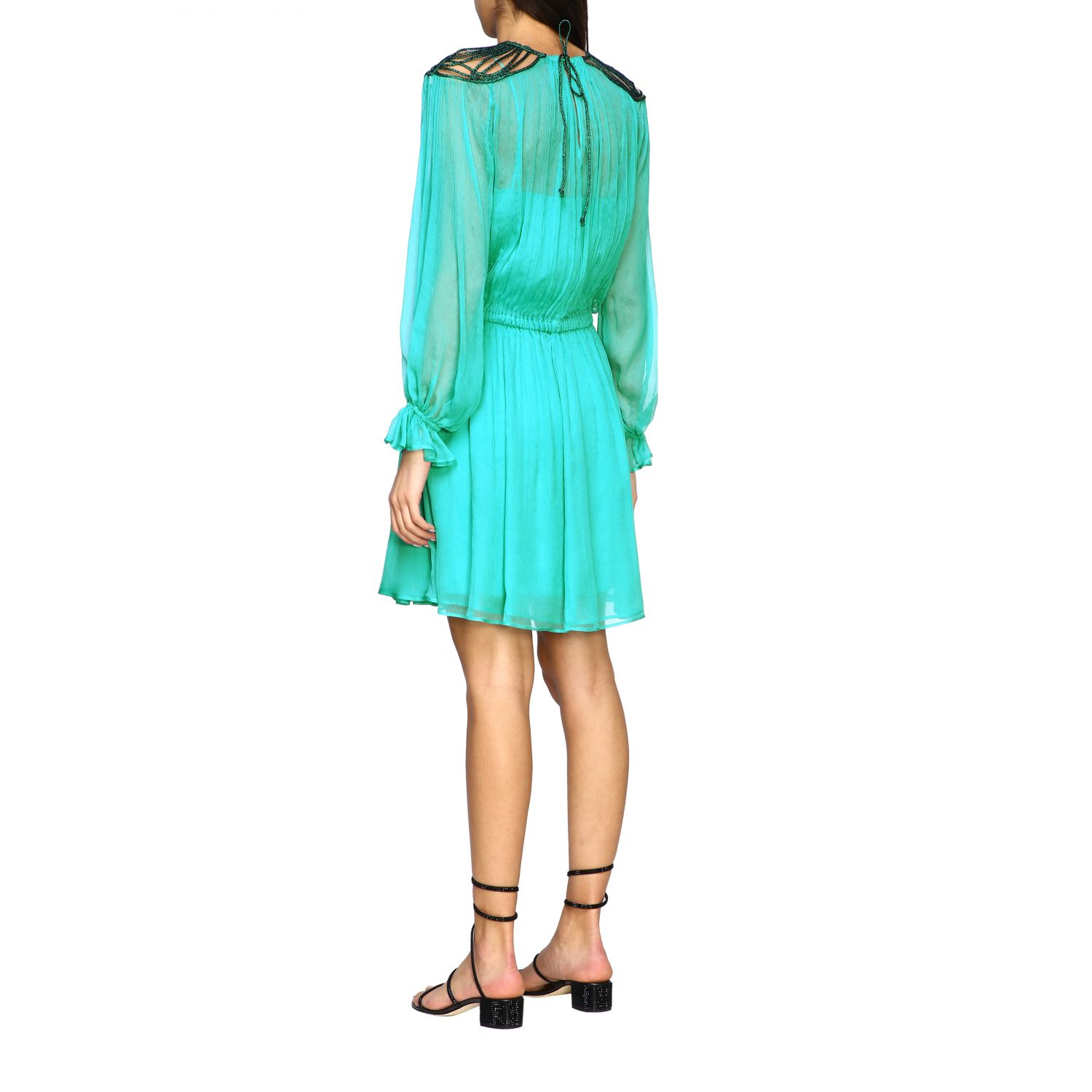 Chiffon Kleid Türkis Chiffon Kleid Türkis
