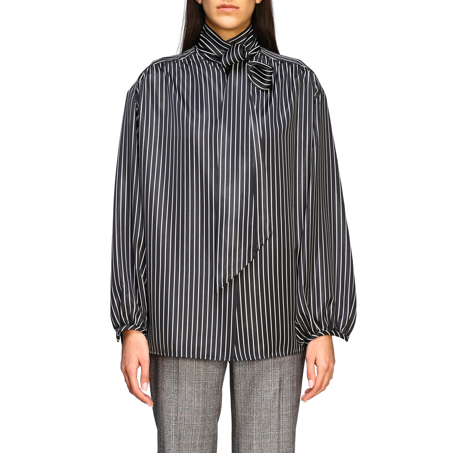 balenciaga silk shirt