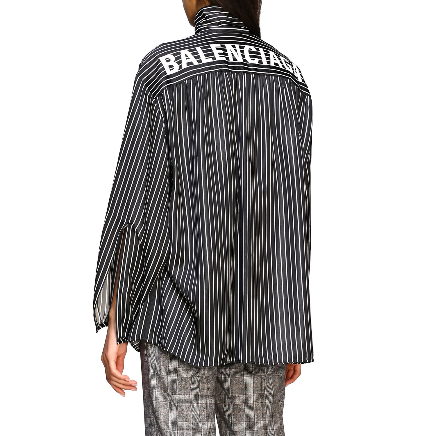 balenciaga striped shirt