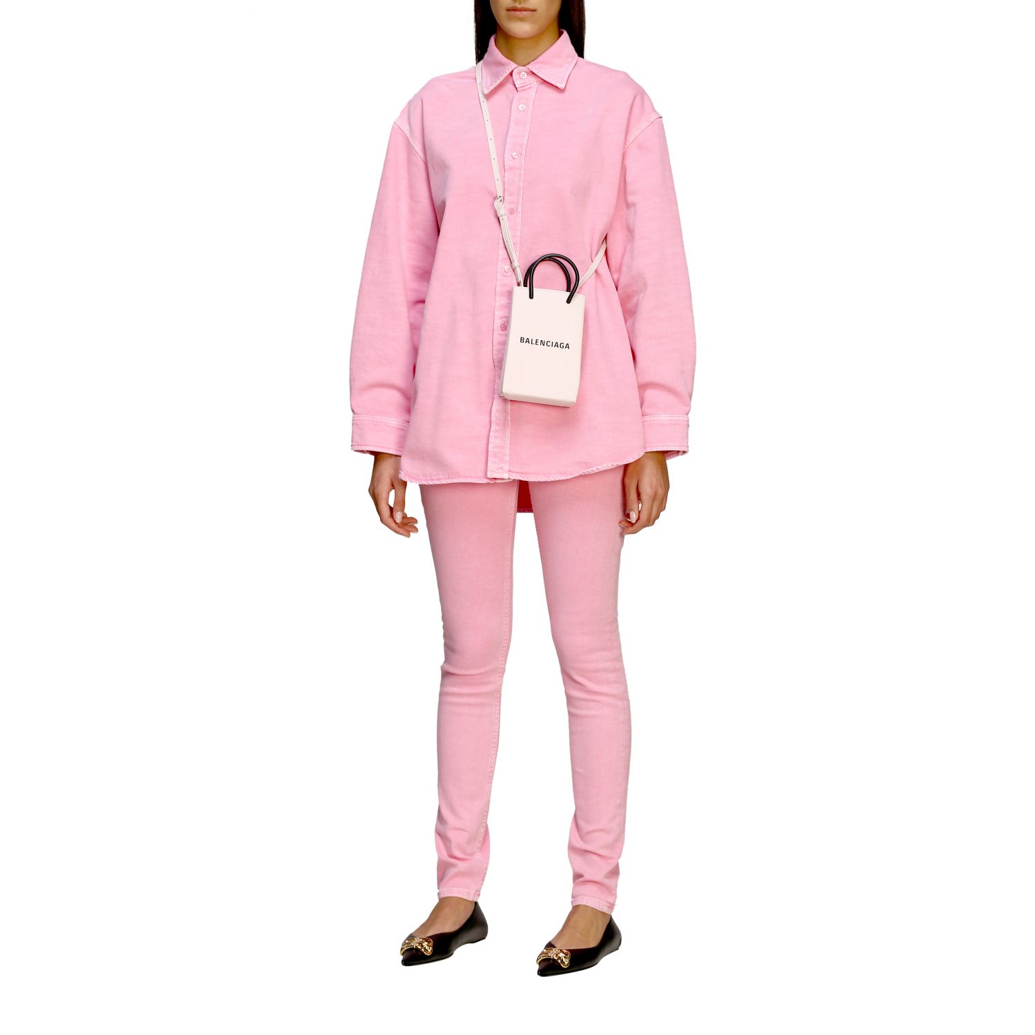 balenciaga pink fluffy bag