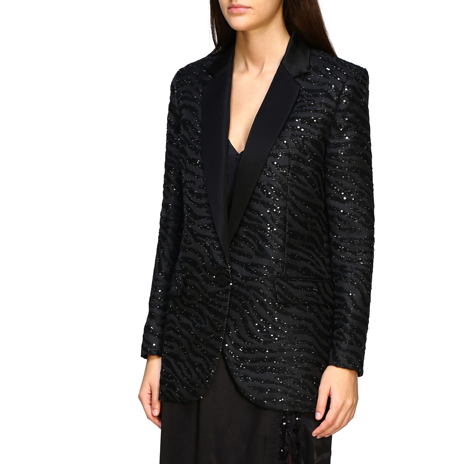 Michael Kors Outlet: jacket for women - Black | Michael Kors jacket ...