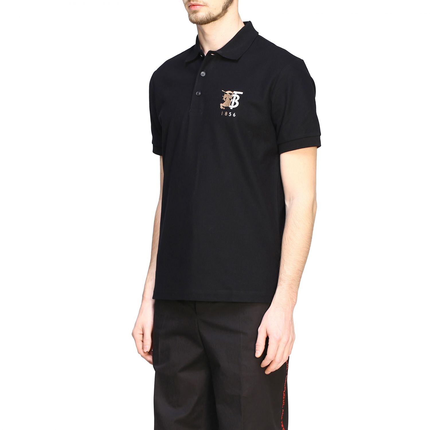 Burberry Outlet: Short-sleeved polo shirt with TB logo | Polo Shirt ...