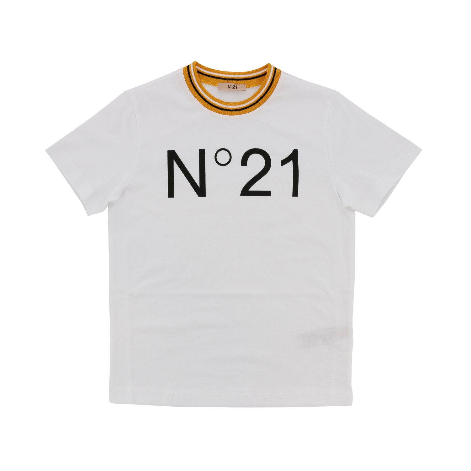 N° 21 Outlet: N ° 21 short-sleeved T-shirt with logo | T-Shirt N° 21 ...