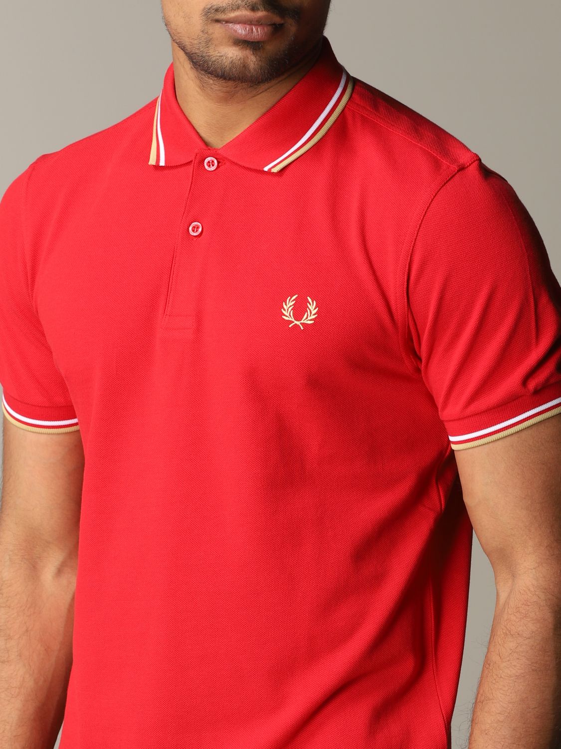 Fred Perry Outlet: polo shirt for man - Red | Fred Perry polo shirt M3600 online on GIGLIO.COM