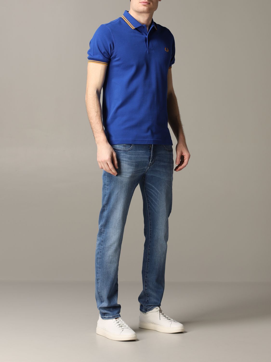 Fred Perry Outlet: polo shirt for man - Royal Blue | Fred Perry polo ...