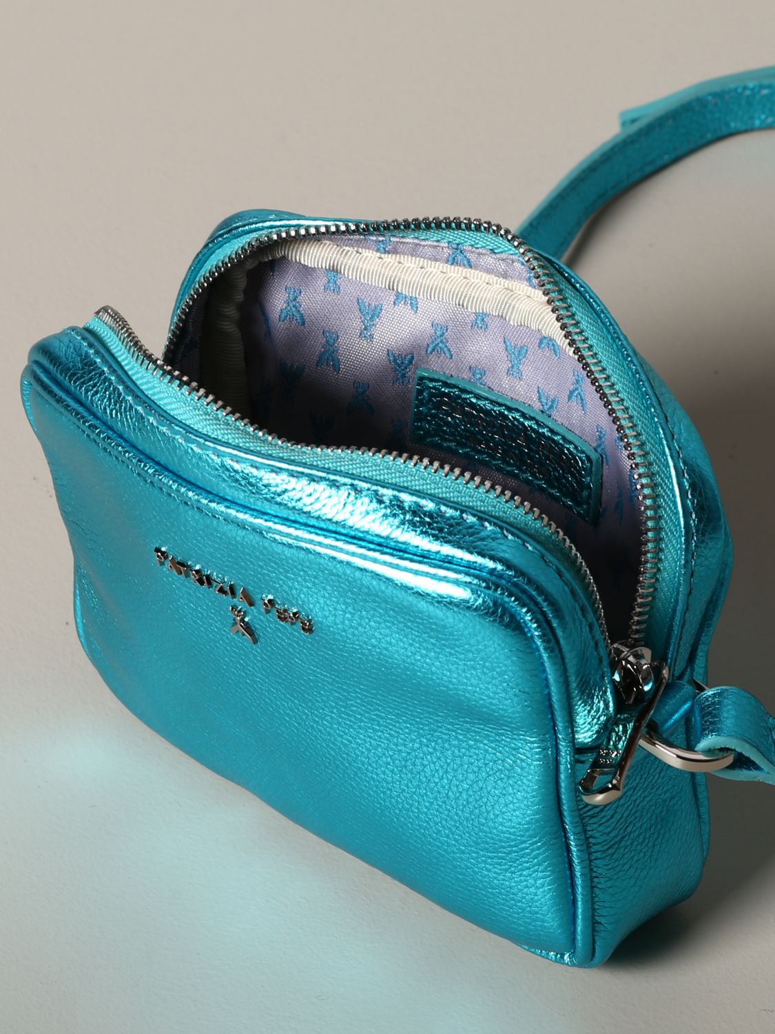 Patrizia Pepe Outlet: Borsa a mattoncino mini in pelle metallizzata - Verde  | Borsa Mini Patrizia Pepe 2V8986 A4U8 GIGLIO.COM