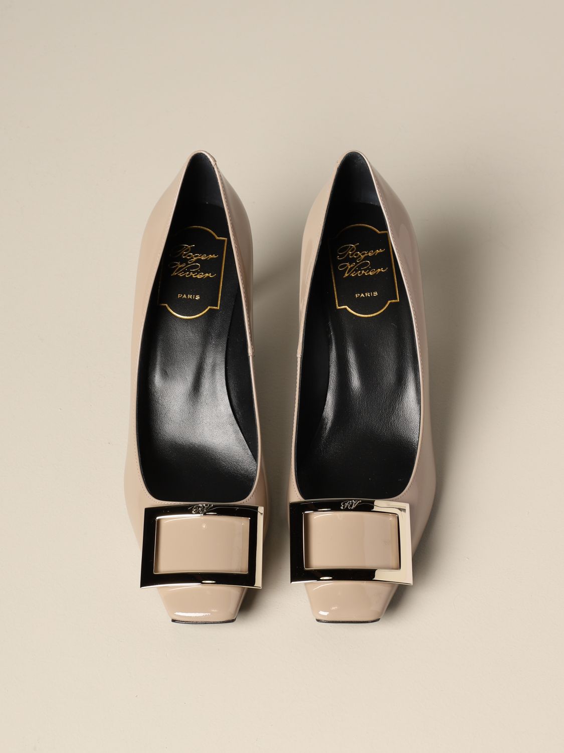 belle vivier trompette pumps in patent leather