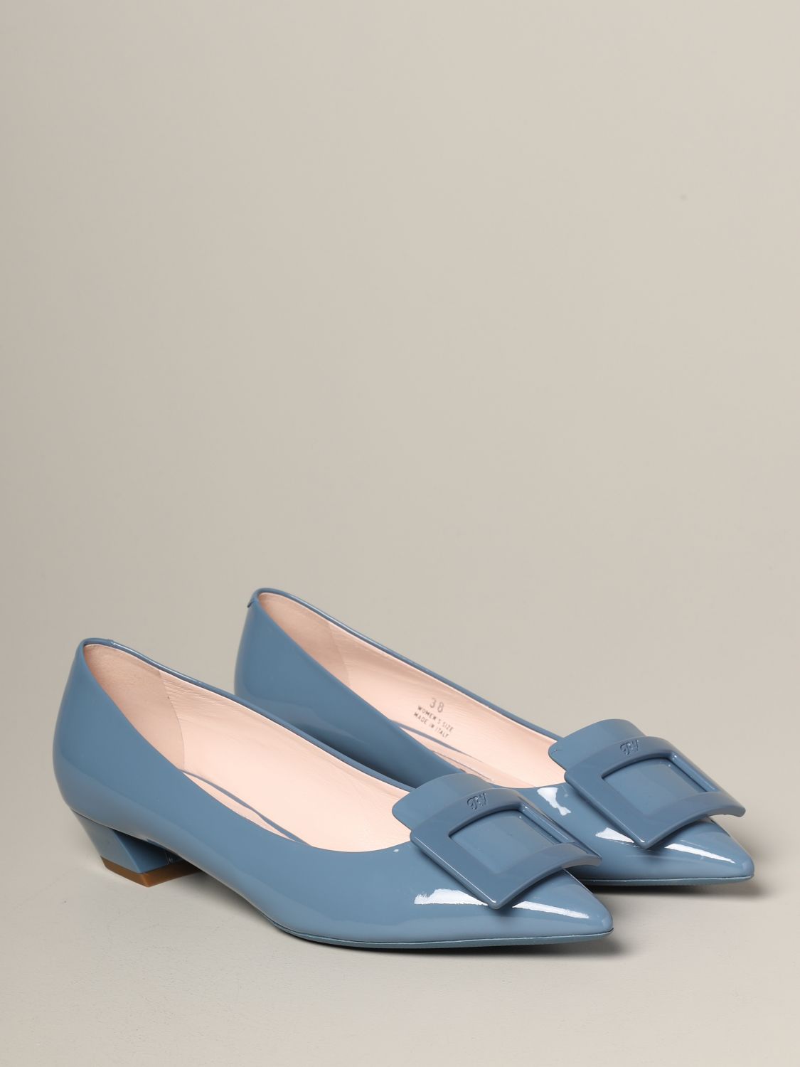 roger vivier leopard flats