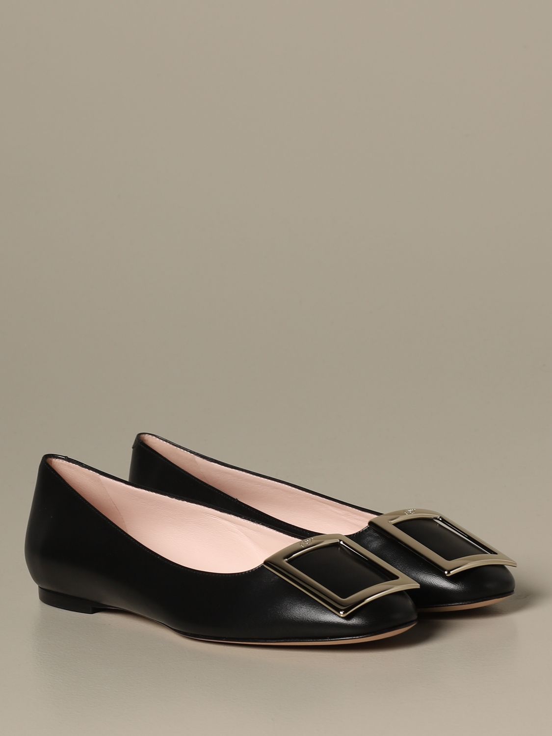 roger vivier leopard flats