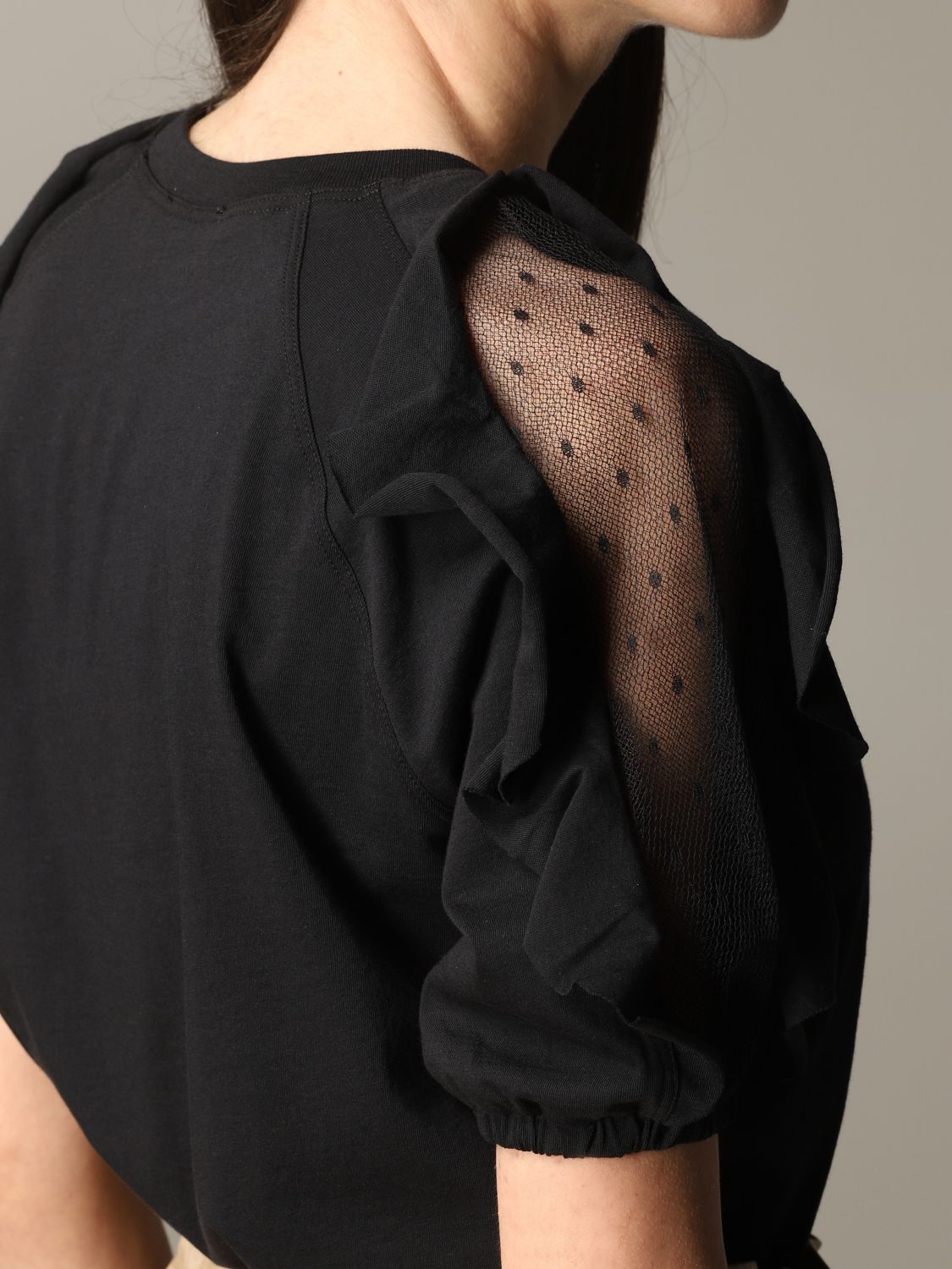 black and red valentino jumper