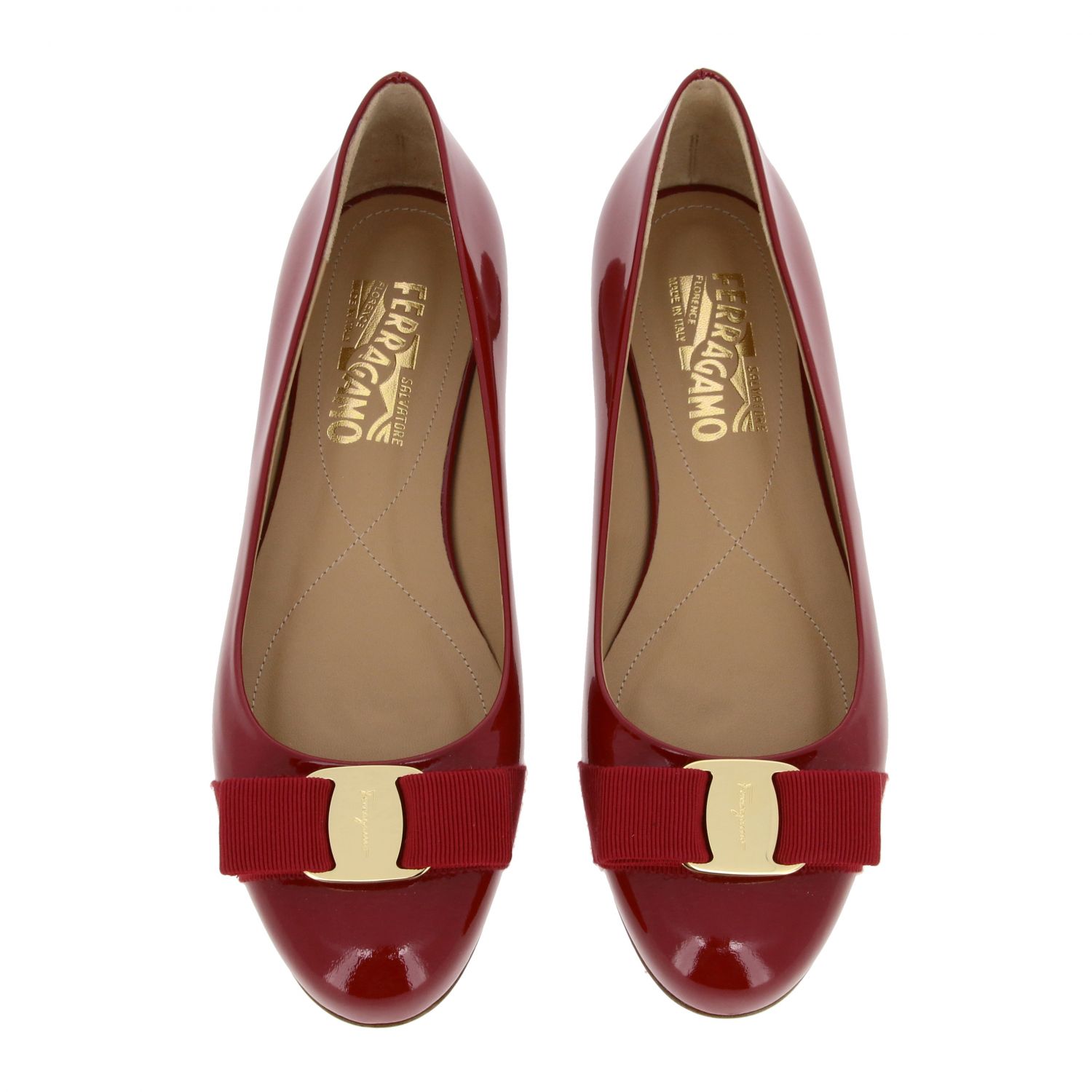 ferragamo patent leather flats