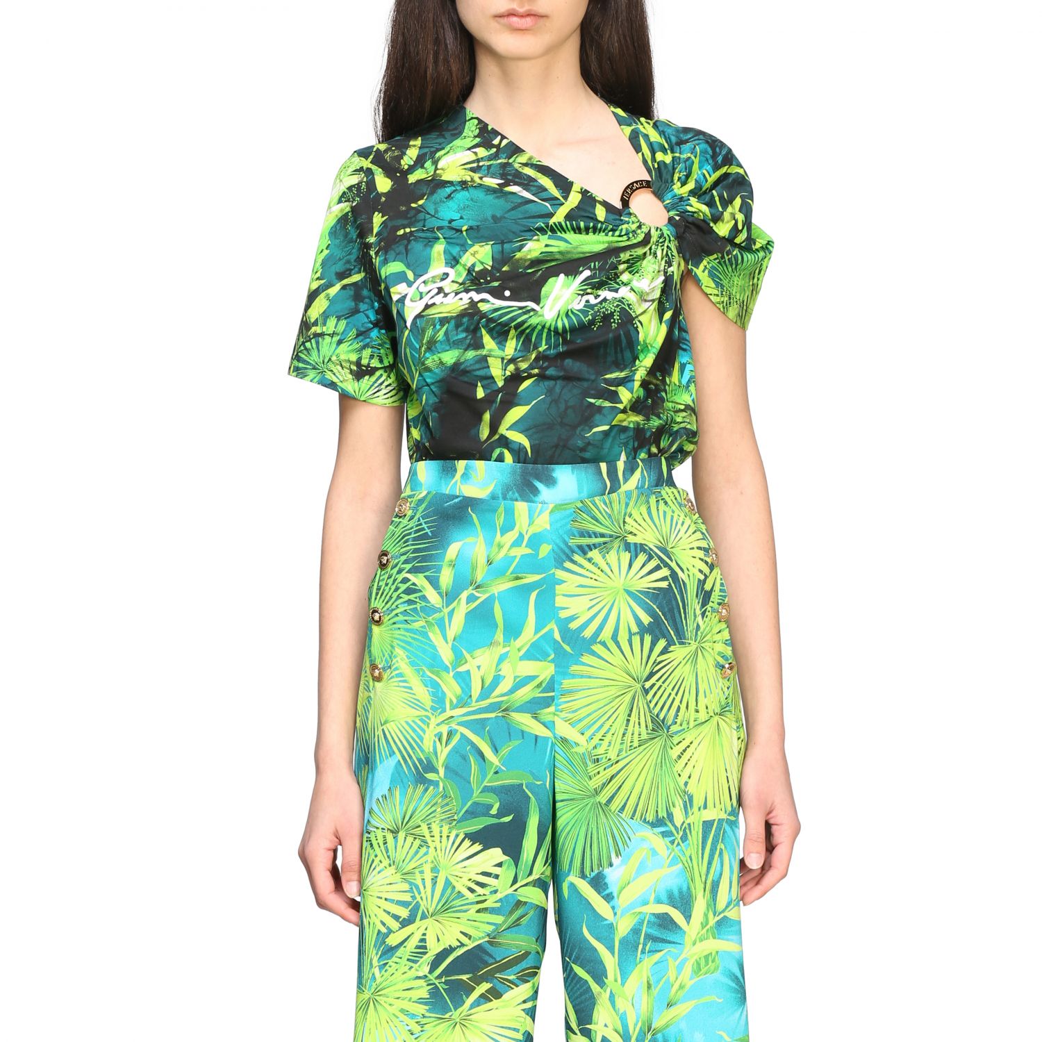 versace green t shirt
