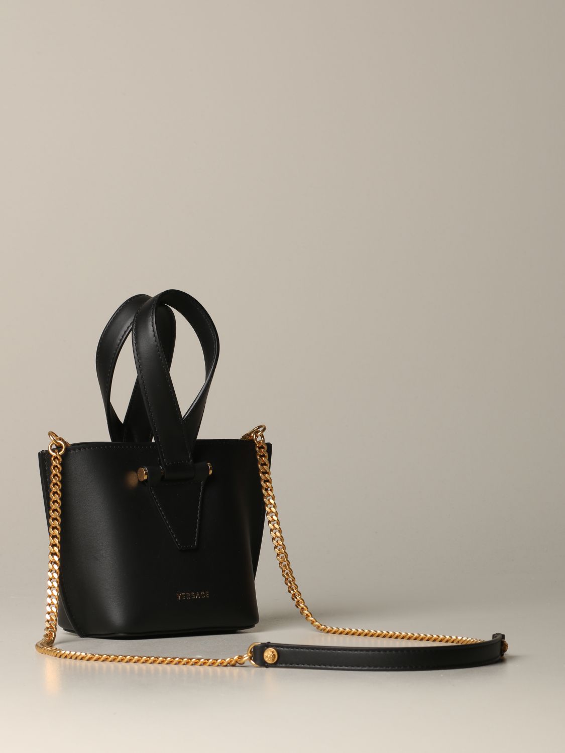 versace mini bucket bag