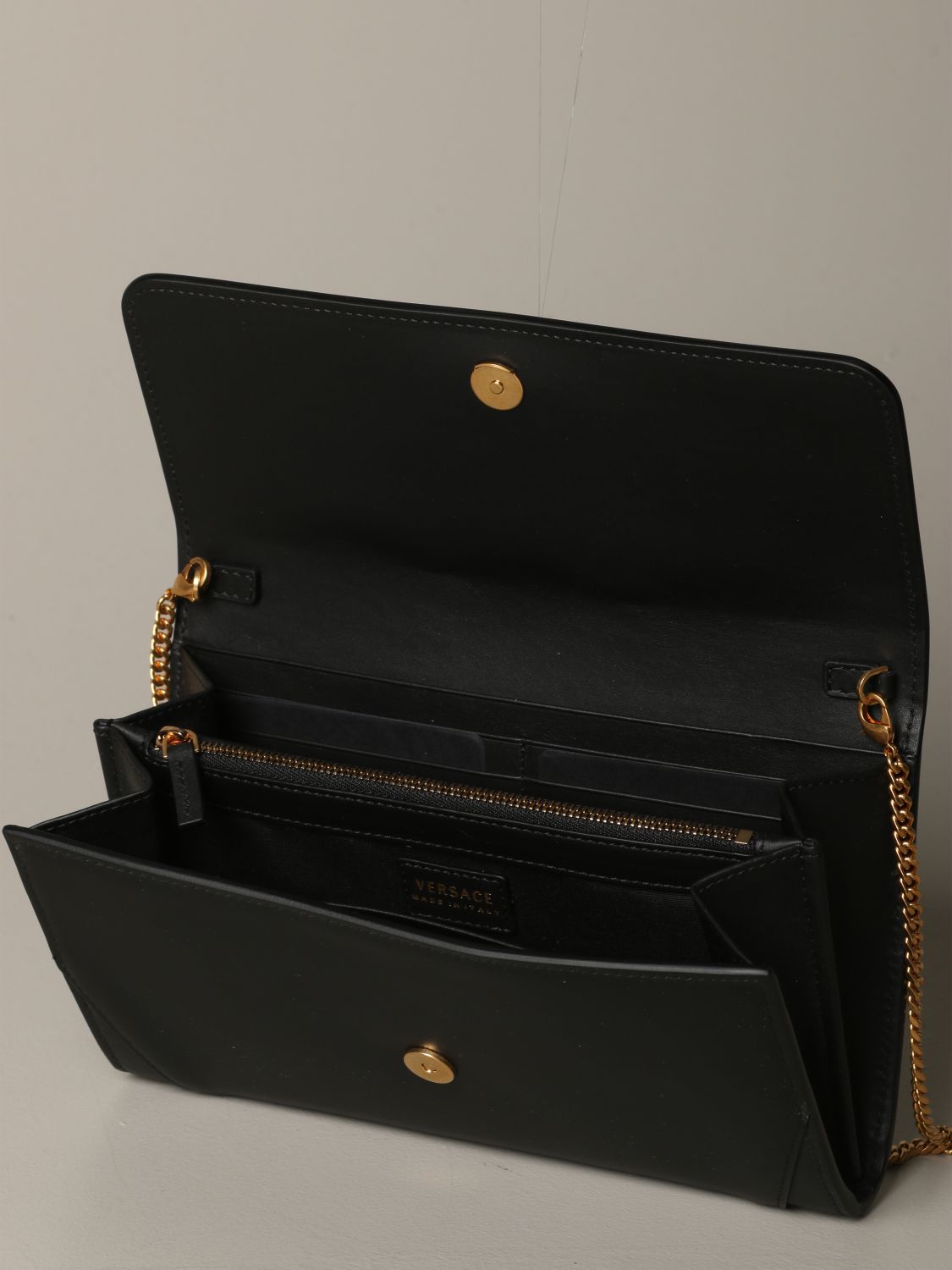 Versace Outlet: crossbody bags for women - Black | Versace crossbody ...