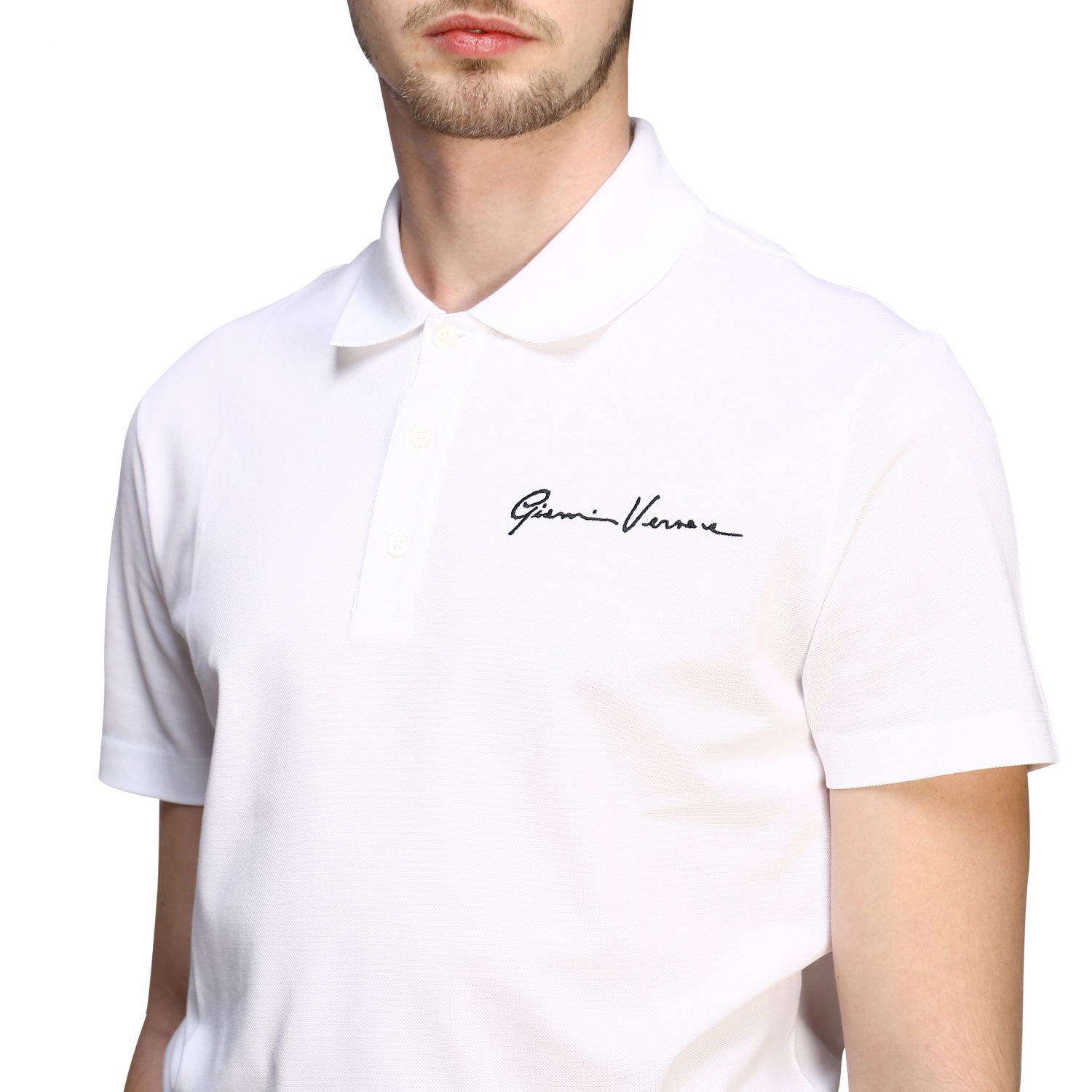 versace polo white