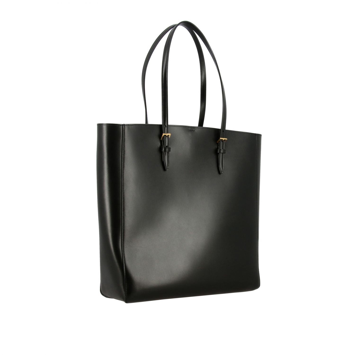 Saint Laurent shopping bag in leather with logo | Tote Bags Saint ...