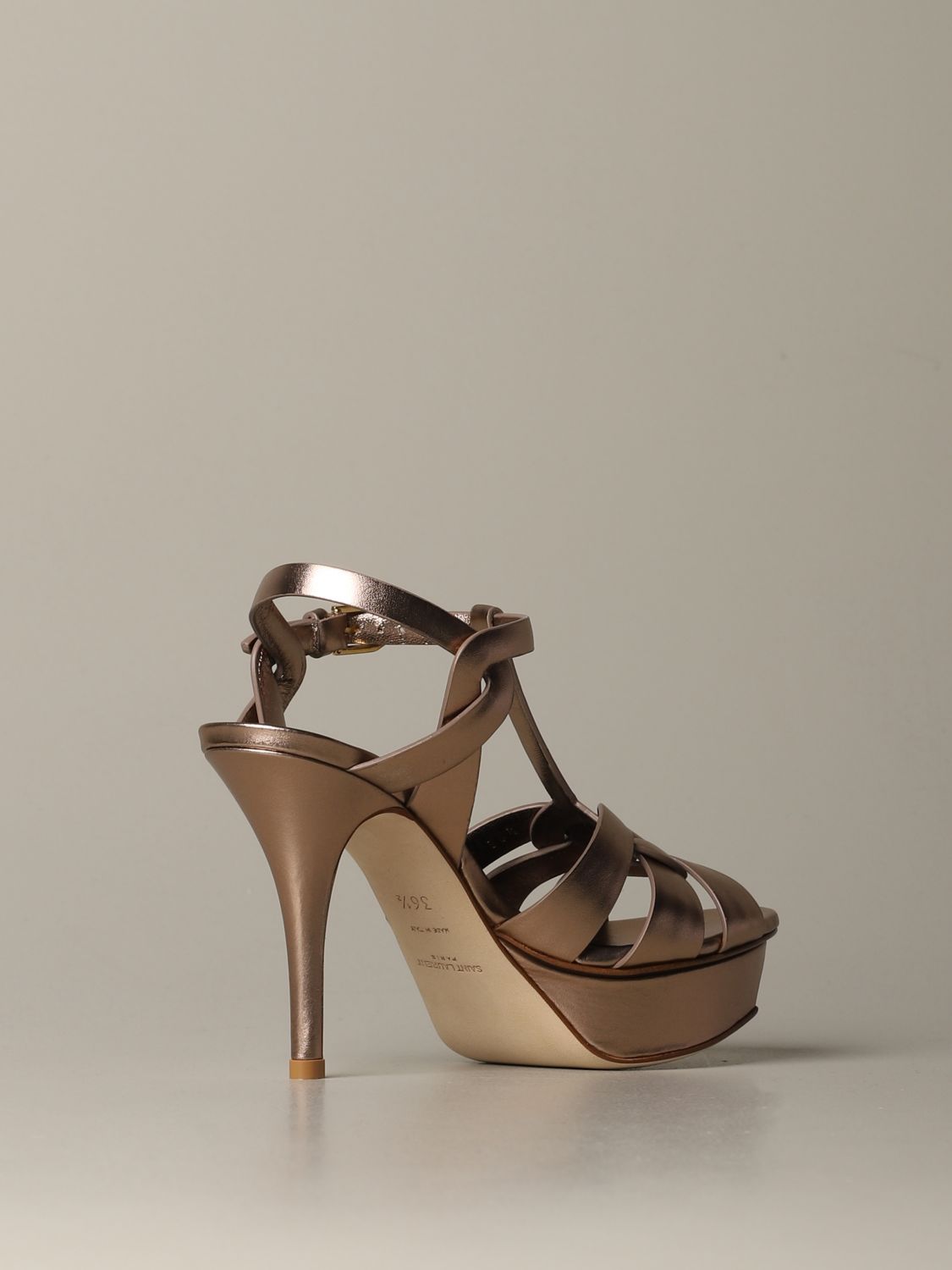 ysl bronze heels