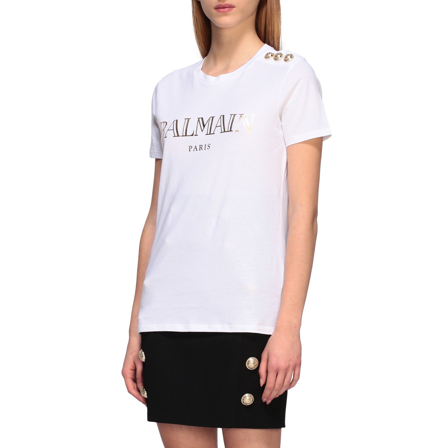 TShirt Balmain Donna TShirt Donna Balmain TF11350I366 Giglio IT